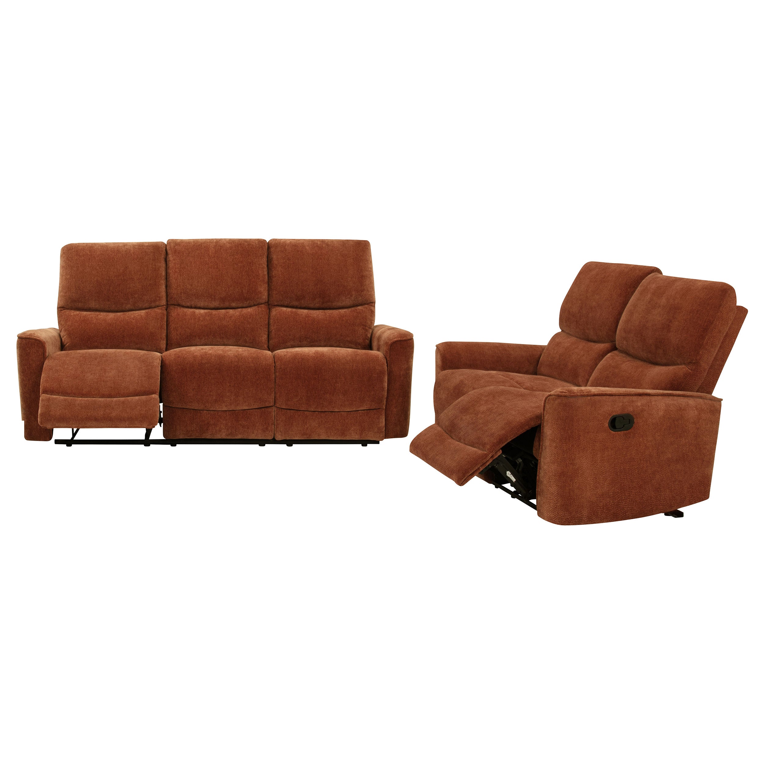 Navarro Upholstered Reclining Sofa Set