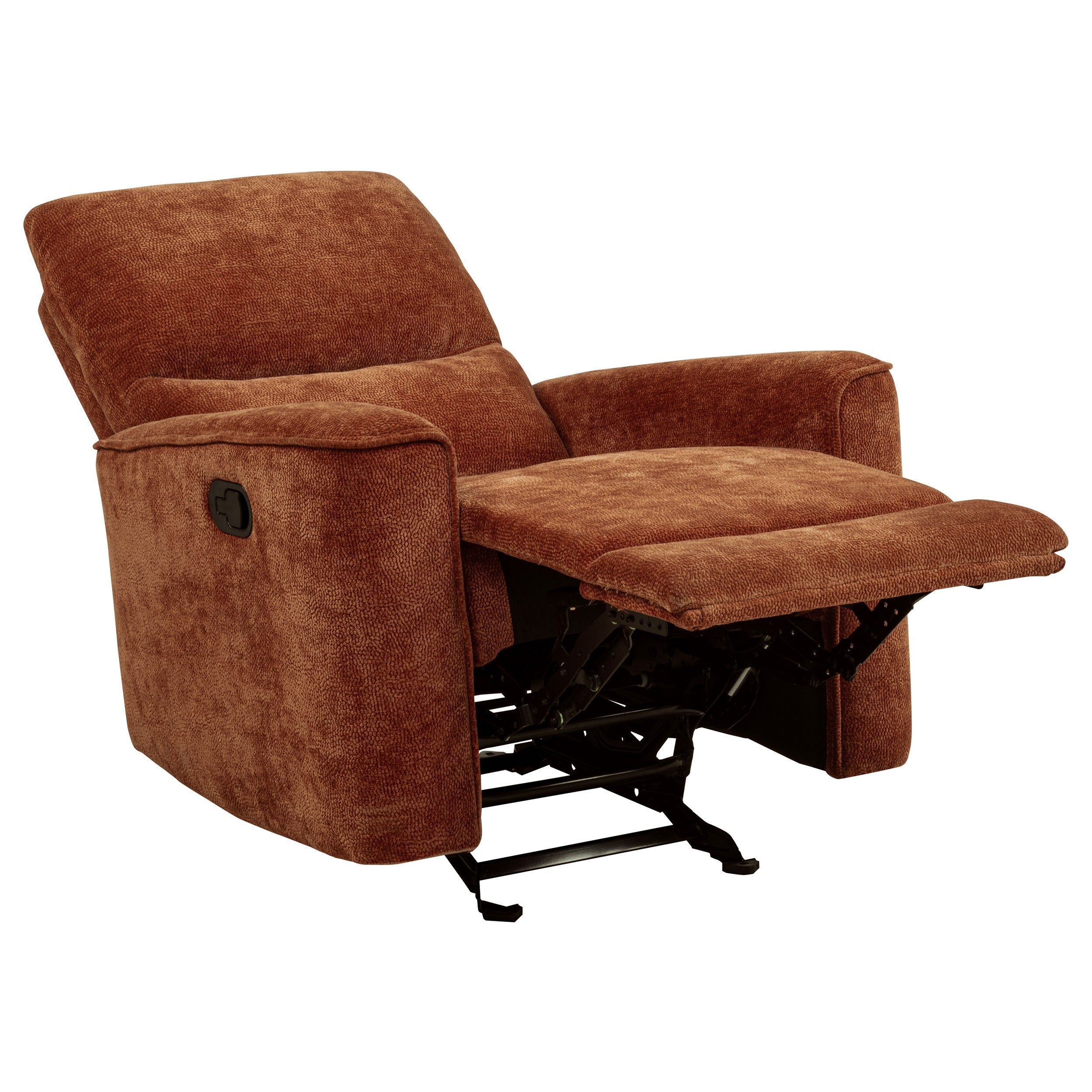 Navarro Chenille Upholstered Glider Recliner