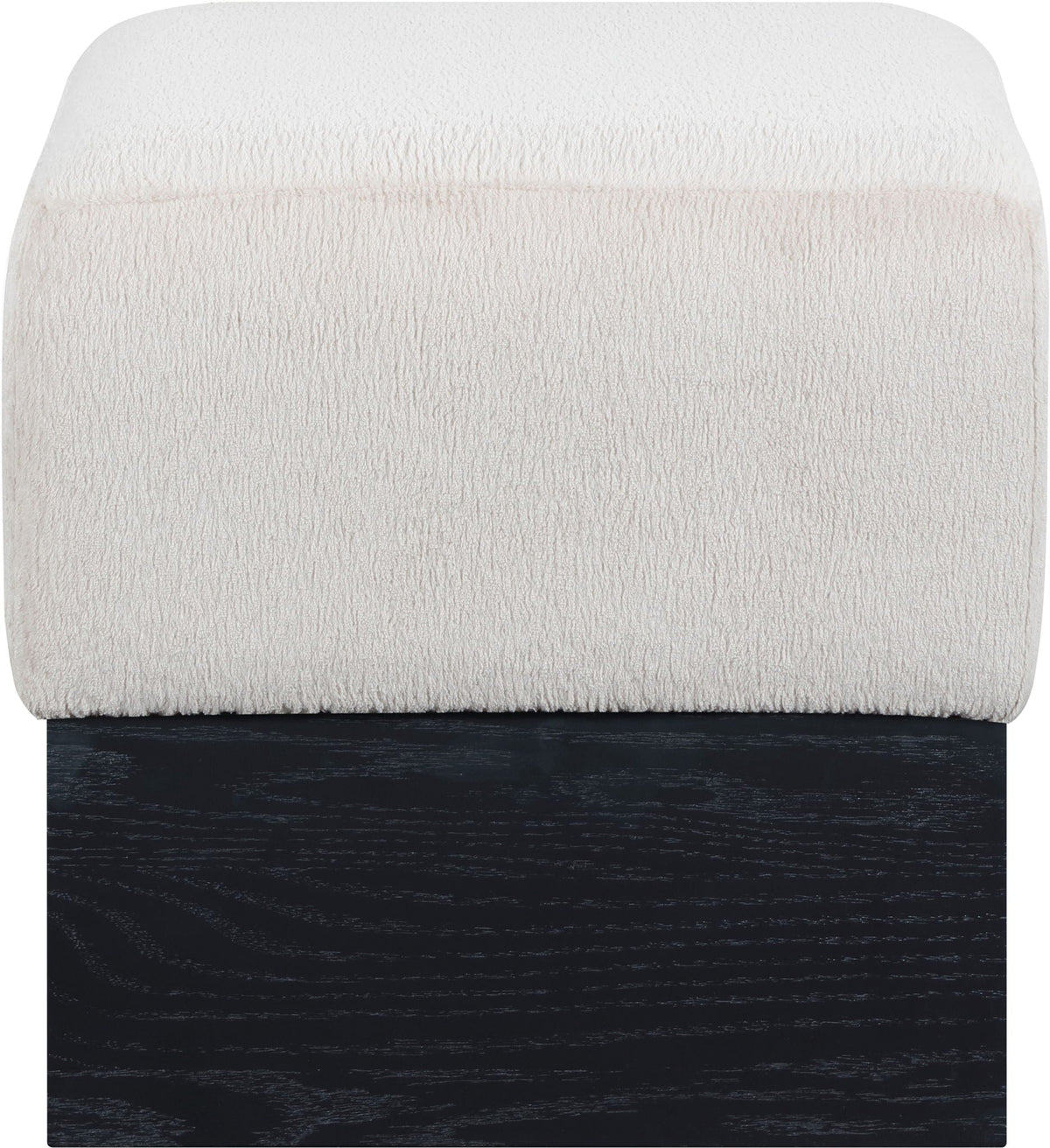 Havre - Ottoman / Stool with Black Base