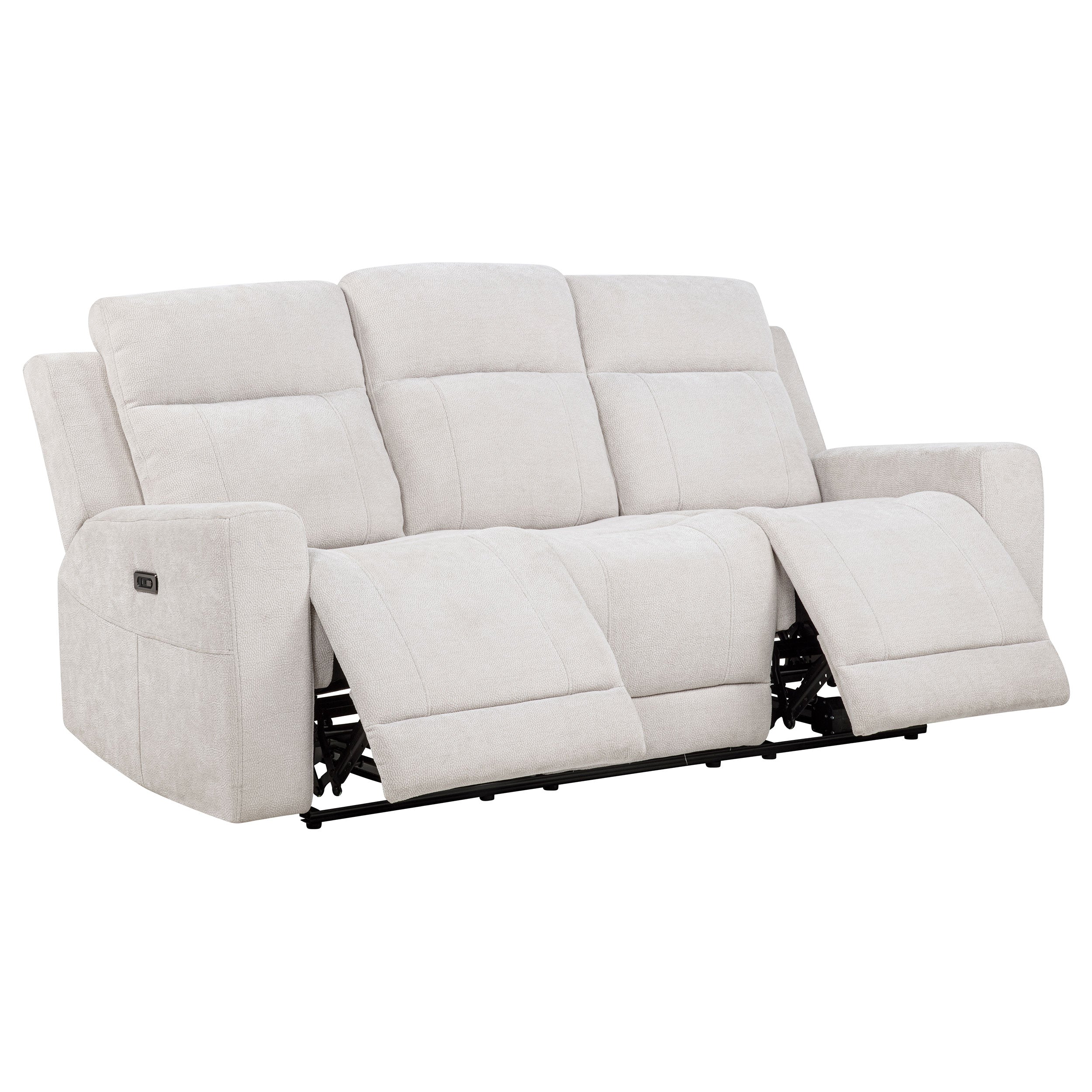 Kennett Chenille Upholstered Power Reclining Sofa