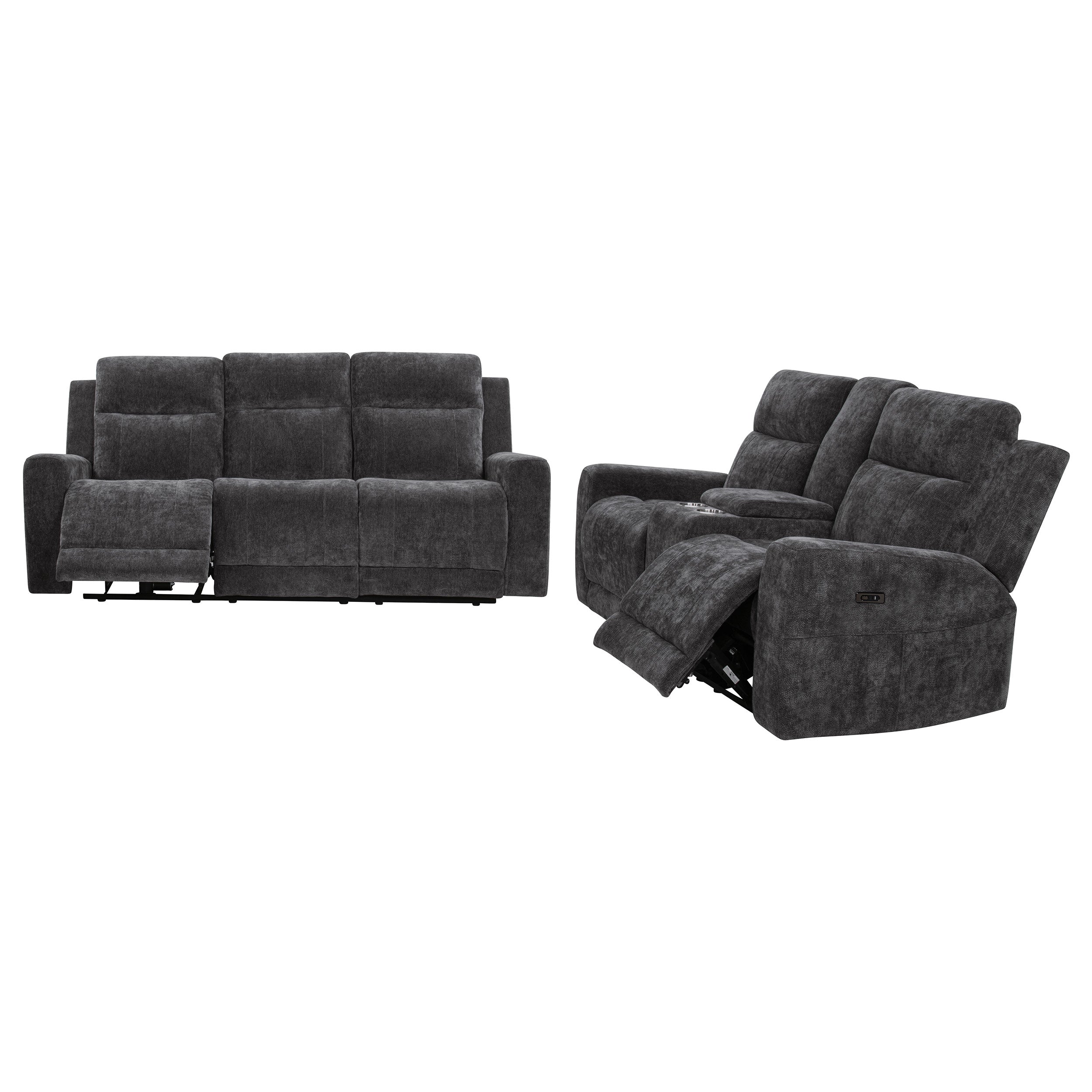 Kennett Chenille Power Reclining Sofa Set