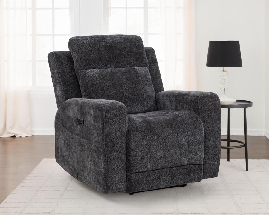 Kennett Chenille Upholstered Power Recliner Chair