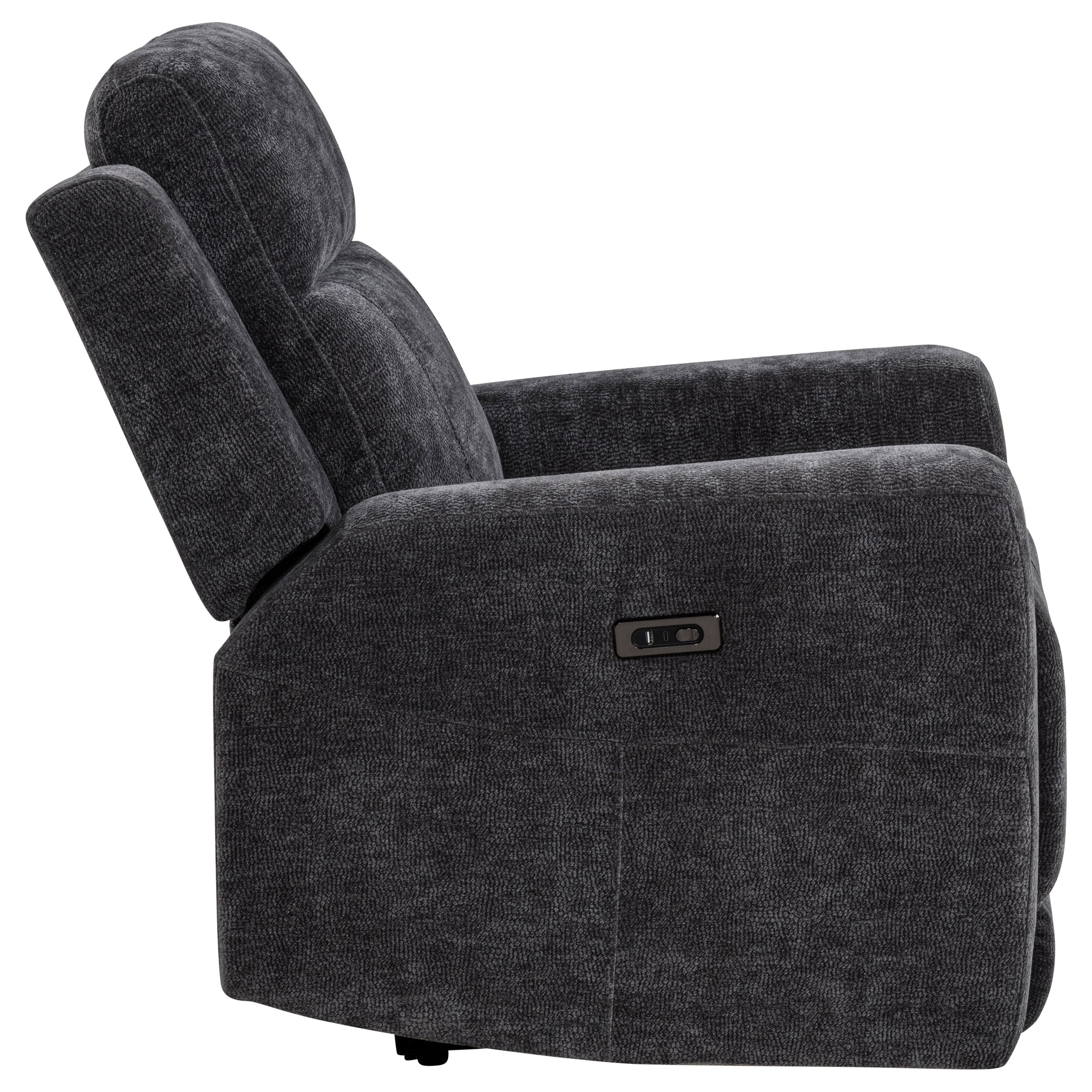 Kennett Chenille Upholstered Power Recliner Chair