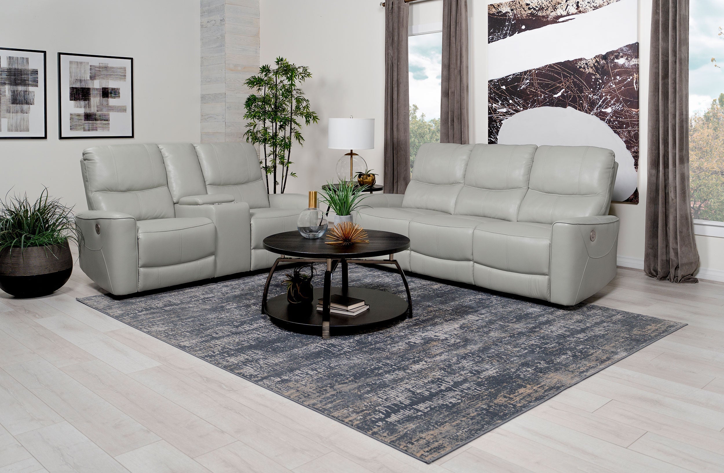 Greenfield Power Reclining Sofa Set