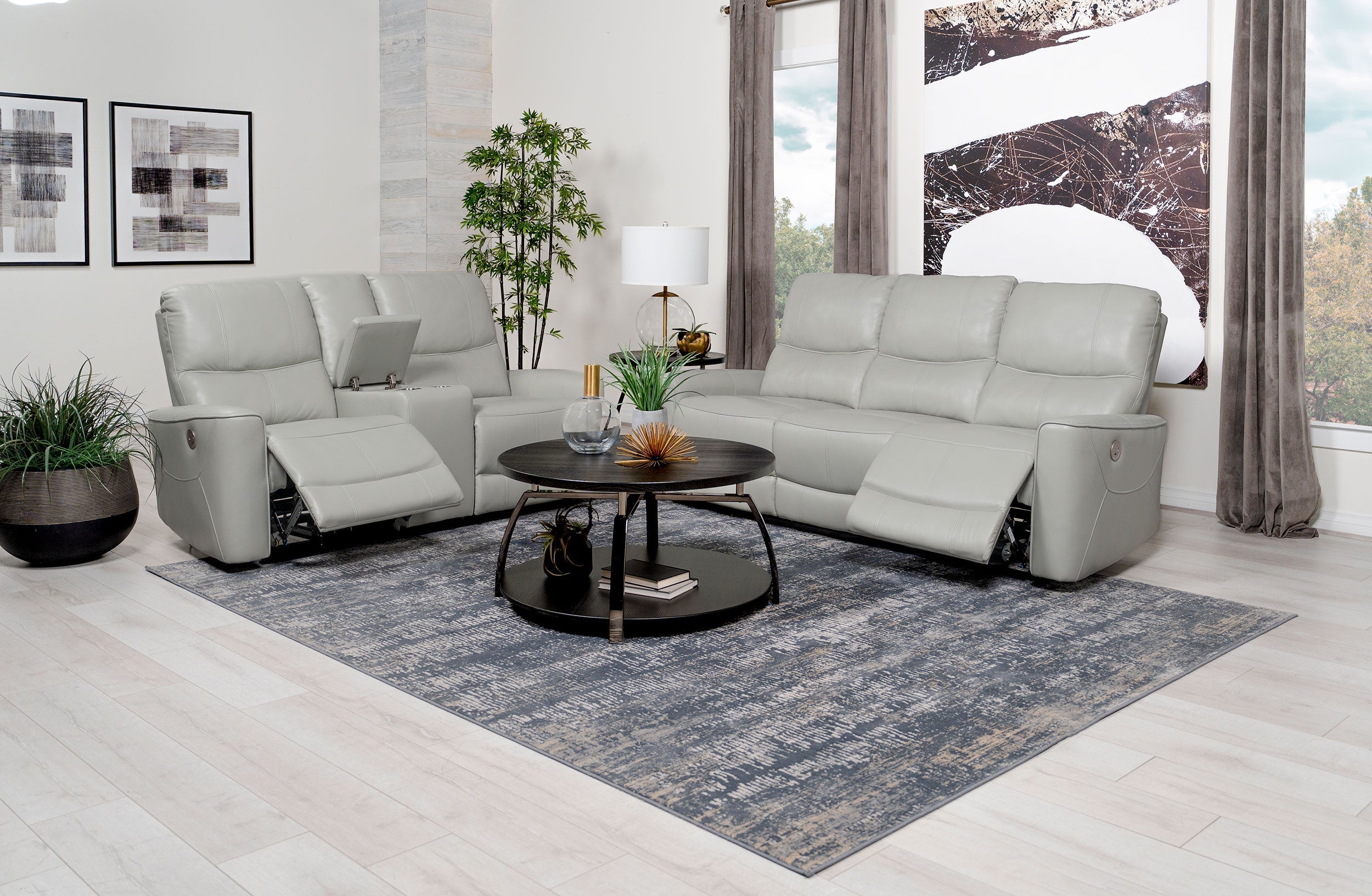 Greenfield Power Reclining Sofa Set