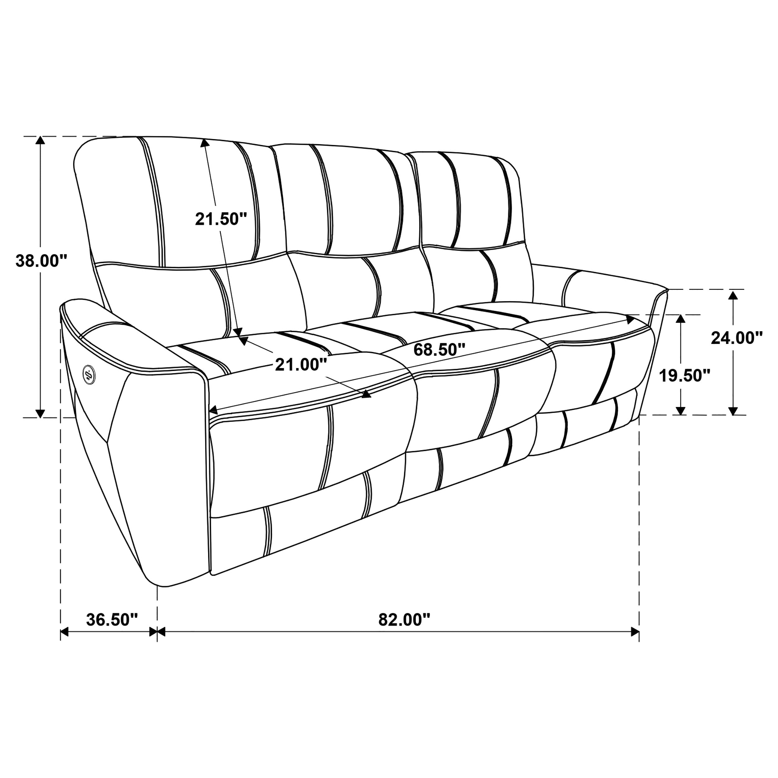 Greenfield Upholstered Power Reclining Sofa
