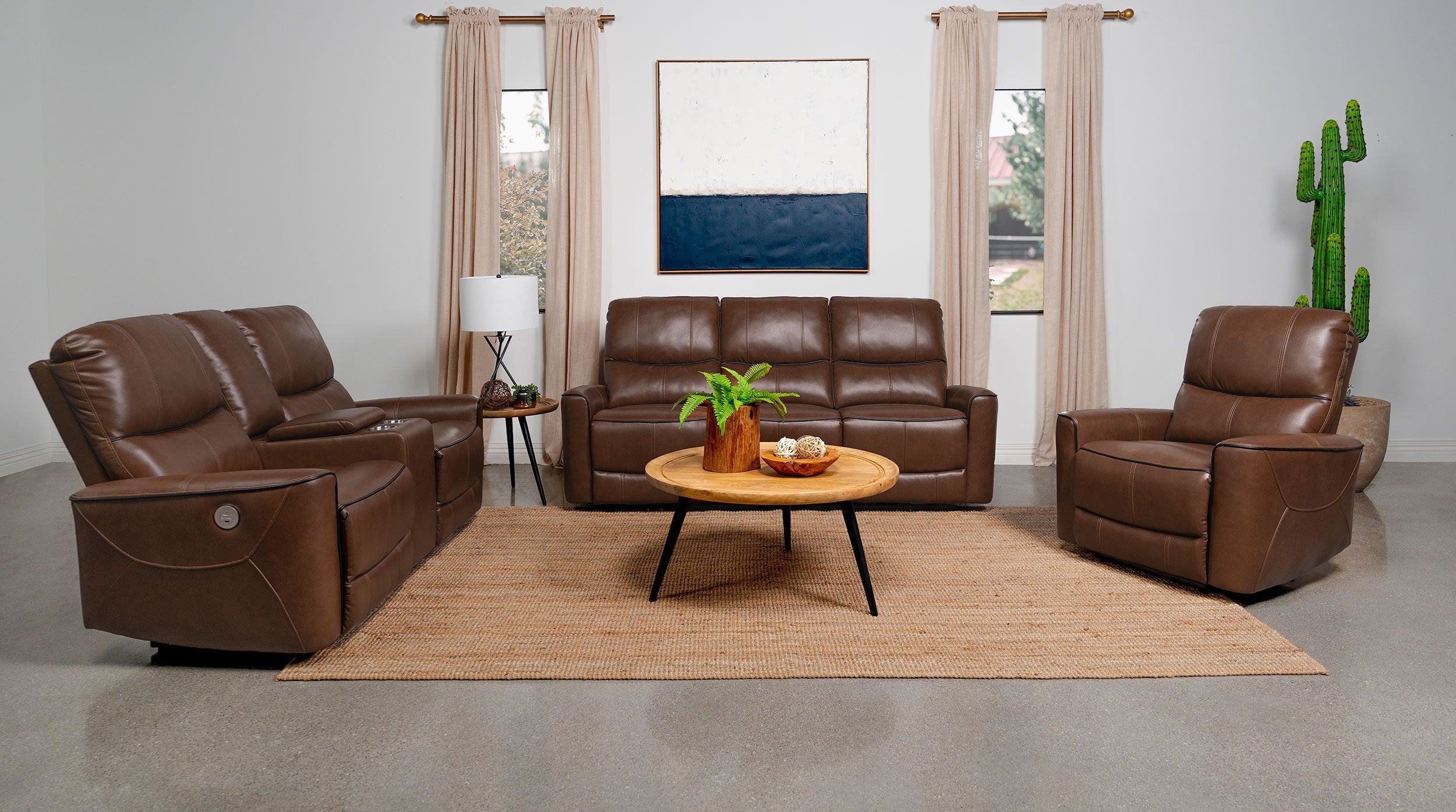 Greenfield Upholstered Power Reclining Sofa
