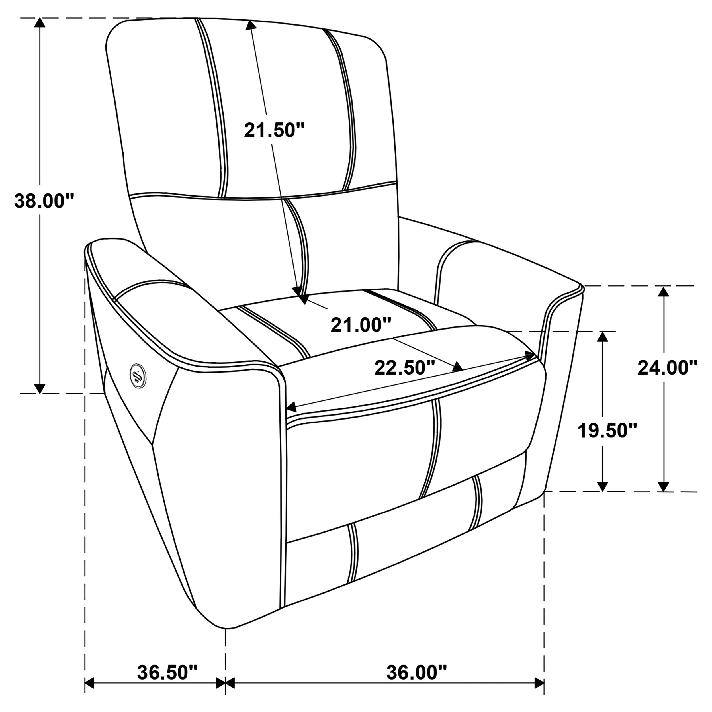 Greenfield Upholstered Power Recliner Chair