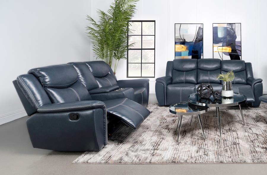 Sloane Upholstered Reclining Sofa Set