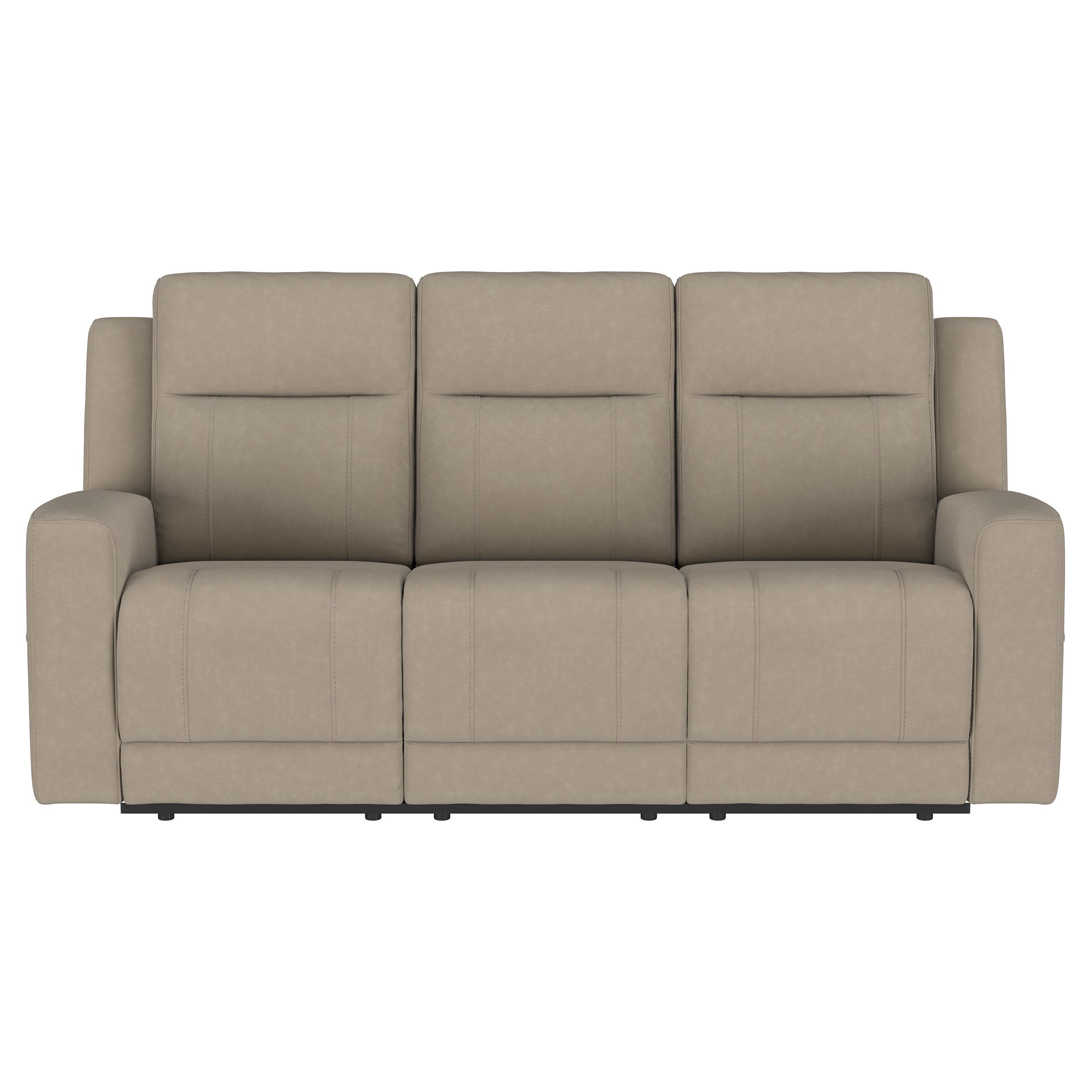 Brentwood Upholstered Reclining Sofa Set Taupe