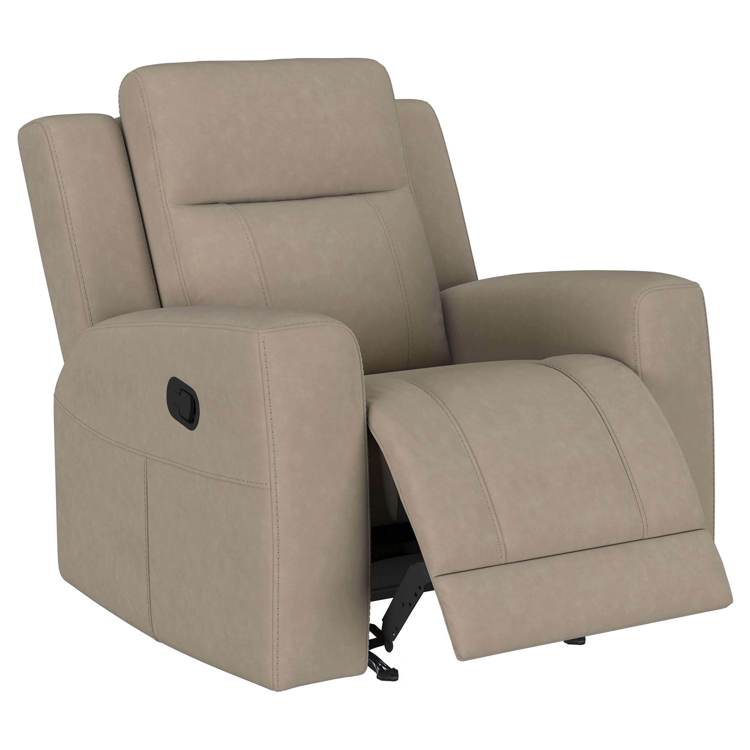 Brentwood Upholstered Reclining Sofa Set Taupe