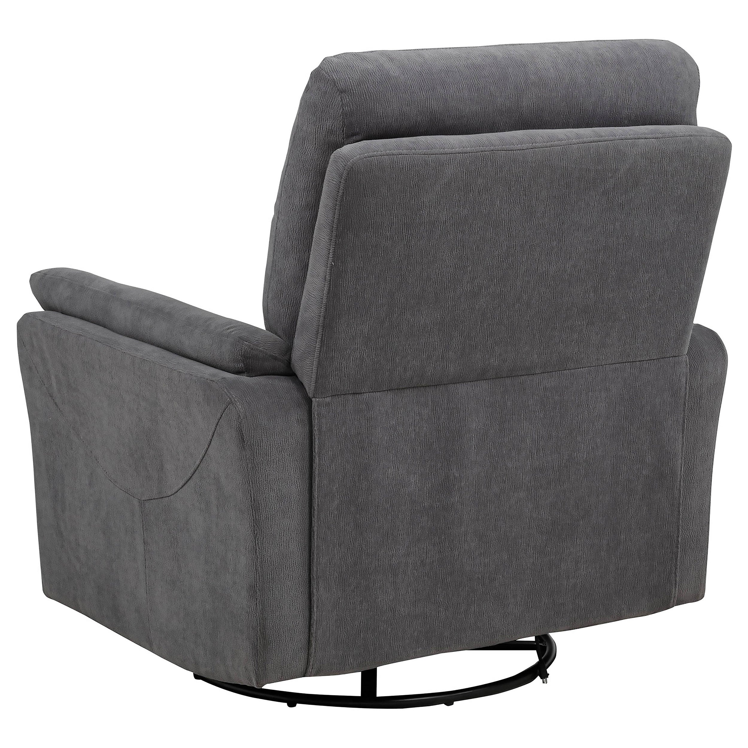 Adler Upholstered Power Swivel Glider Recliner