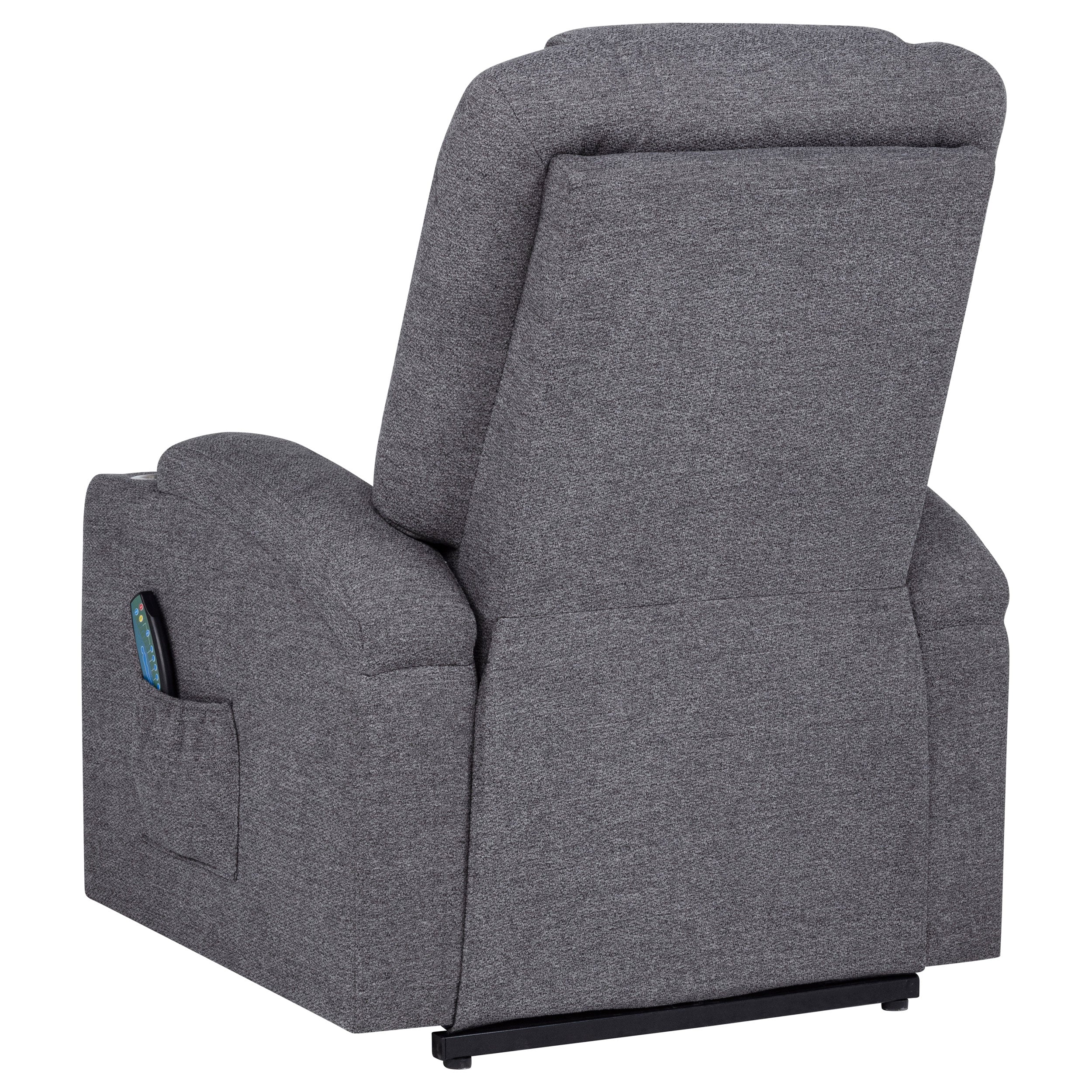 Louie Chenille Upholstered Power Lift Massage Chair