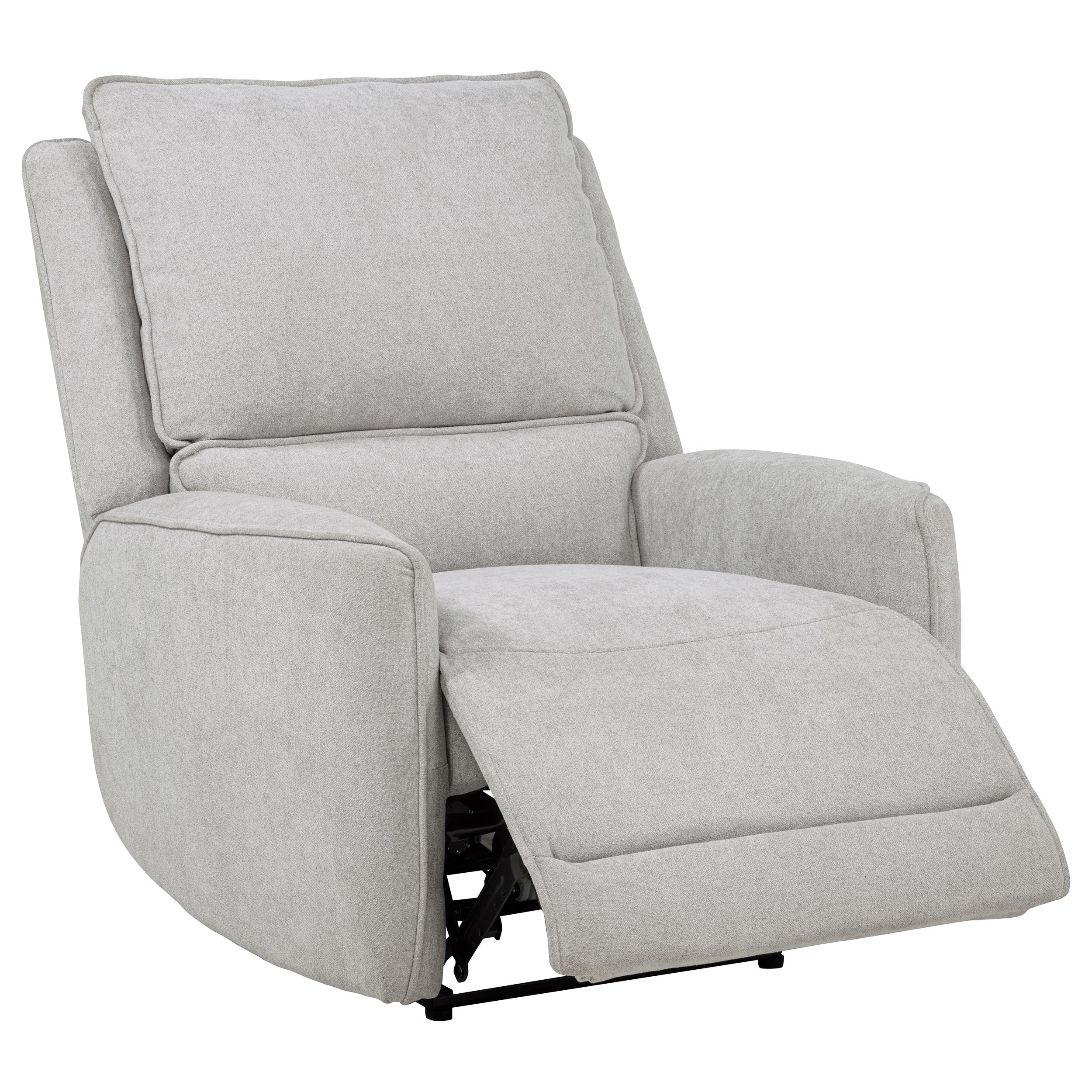 Sylmar Chenille Power Reclining Sofa Set Dove Grey