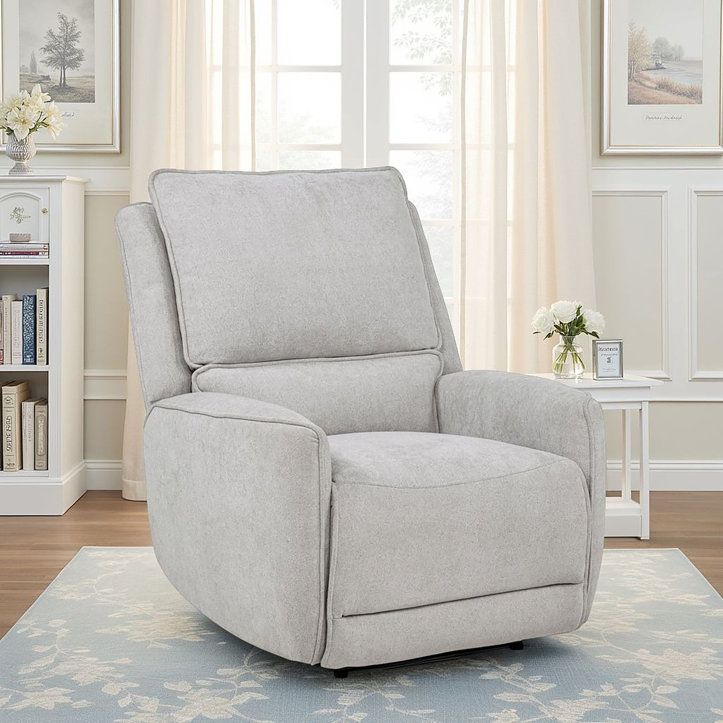 Sylmar Chenille Upholstered Power Recliner