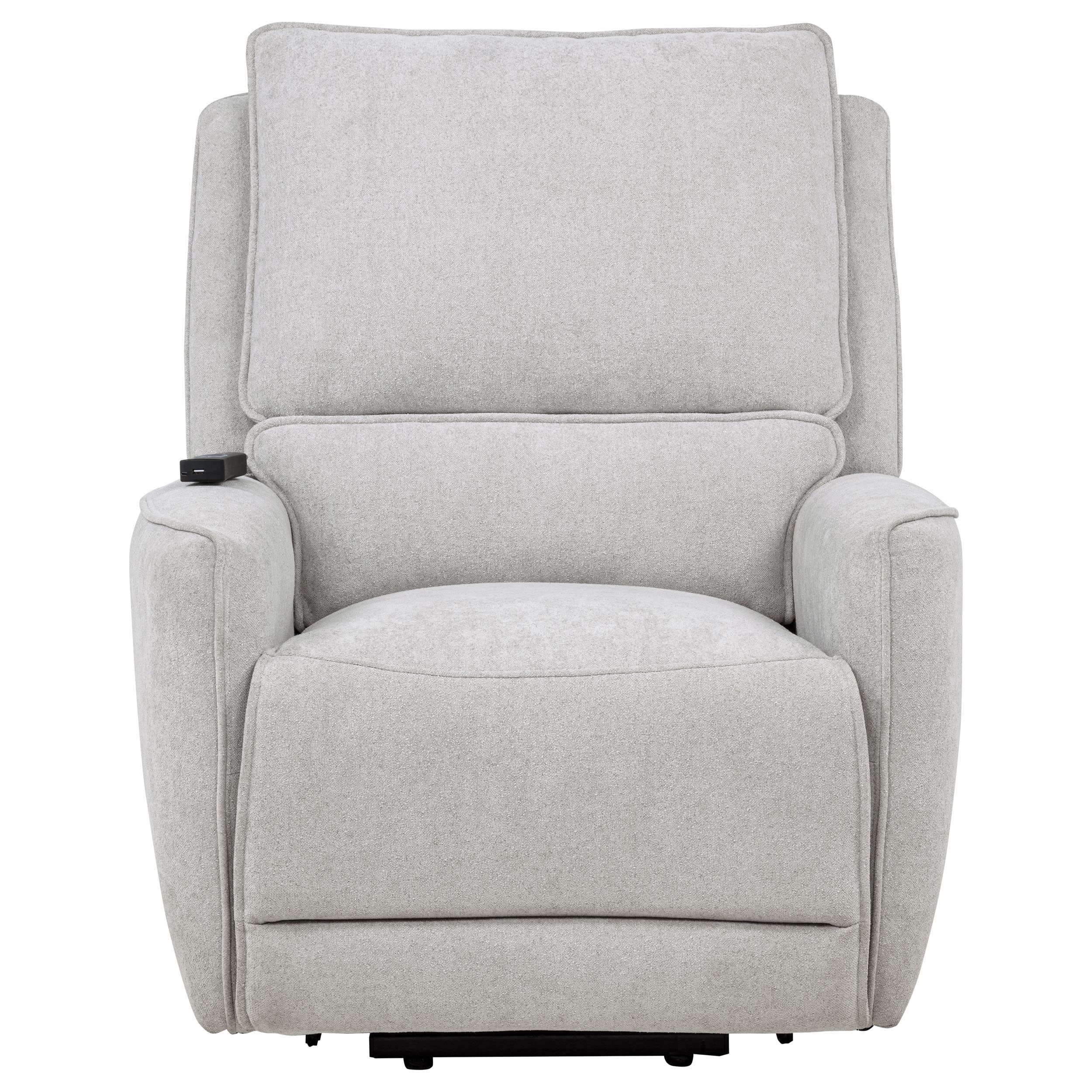 Sylmar Chenille Upholstered Dual Power Lift Recliner Grey