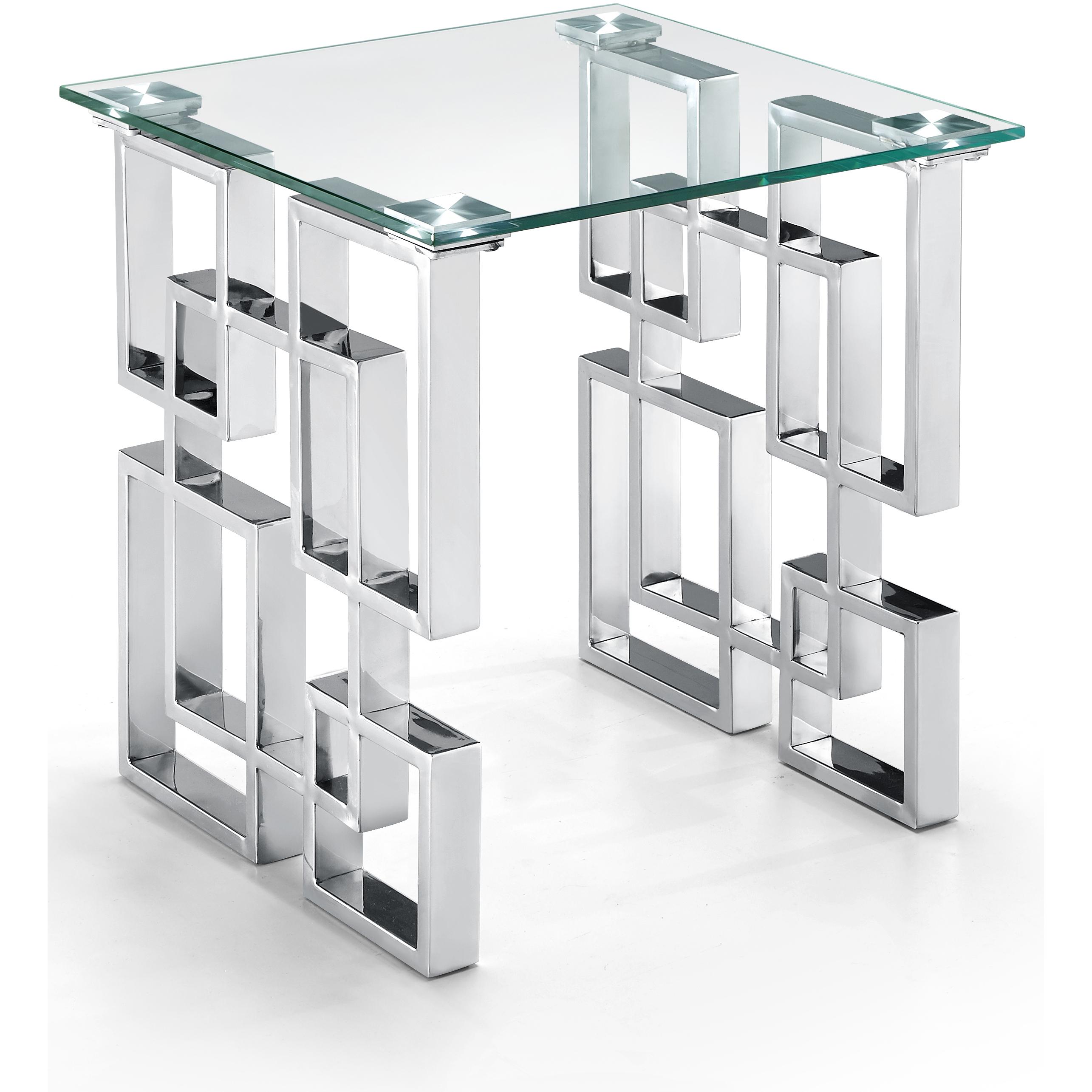 Meridian Alexis Chrome End Table