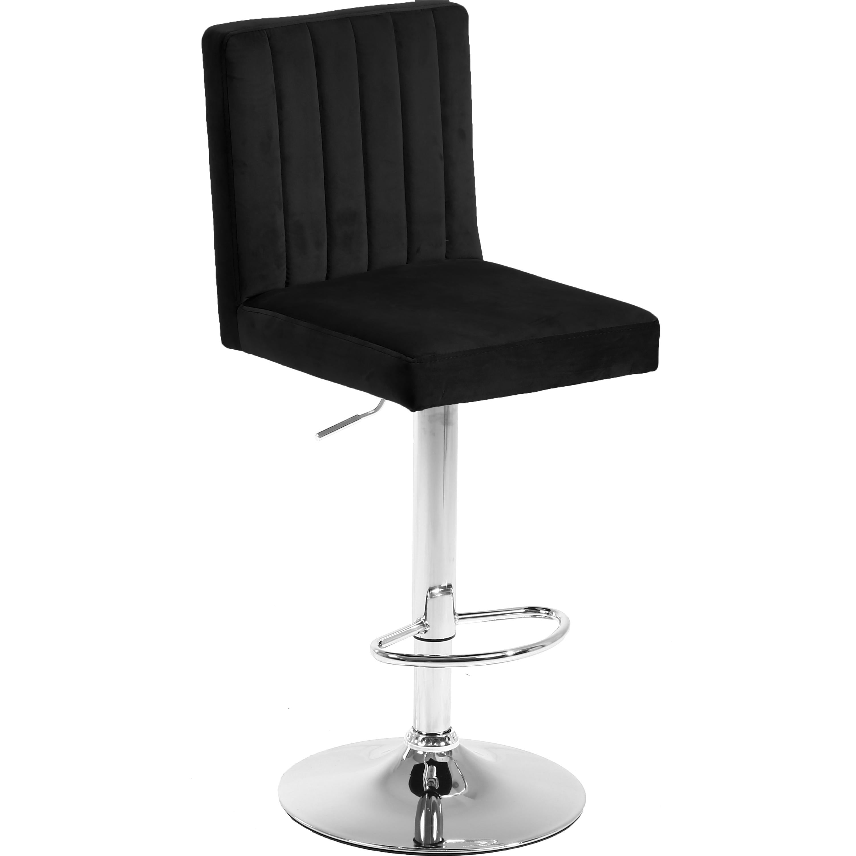 Meridian Joel Black Velvet Adjustable Stool