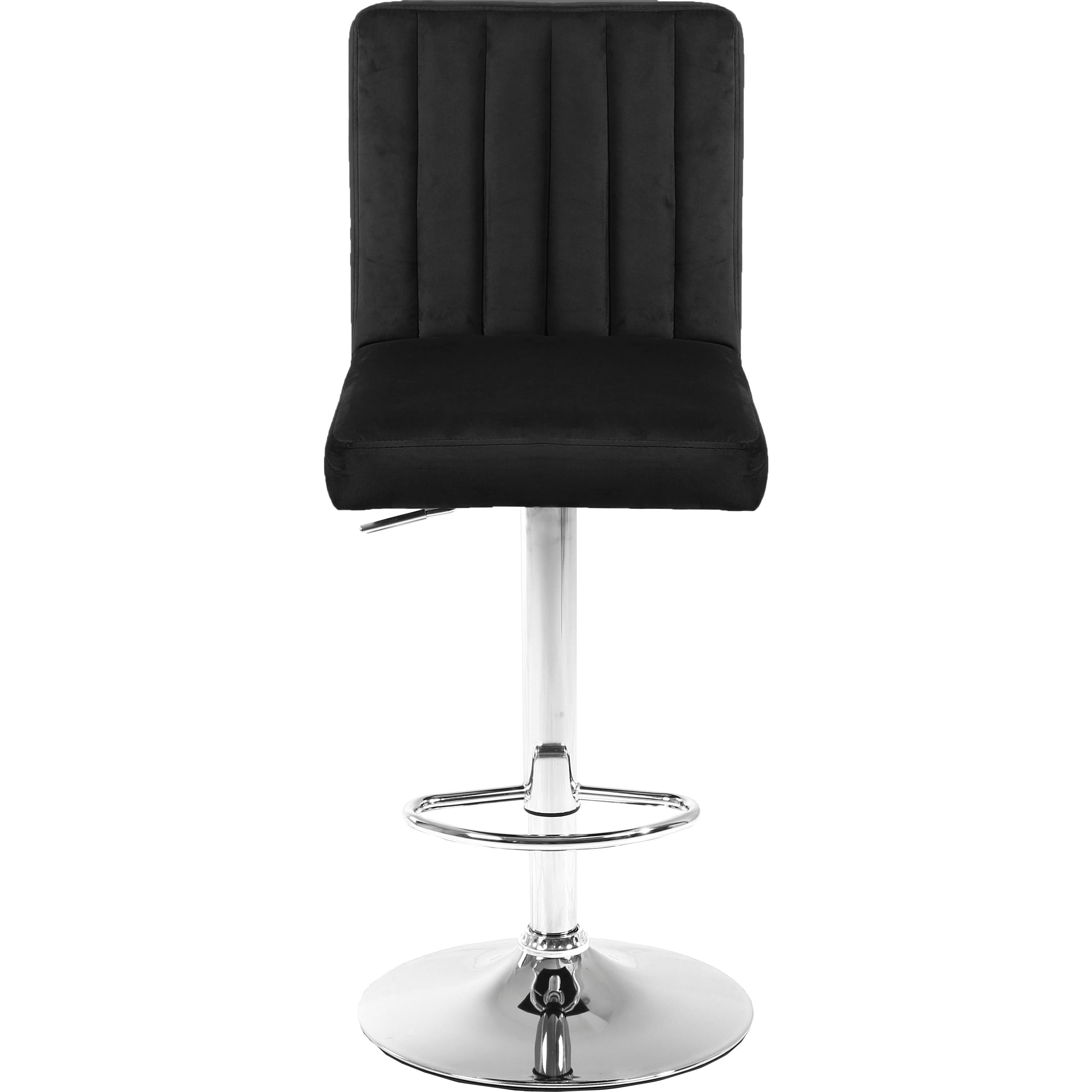 Meridian Joel Black Velvet Adjustable Stool