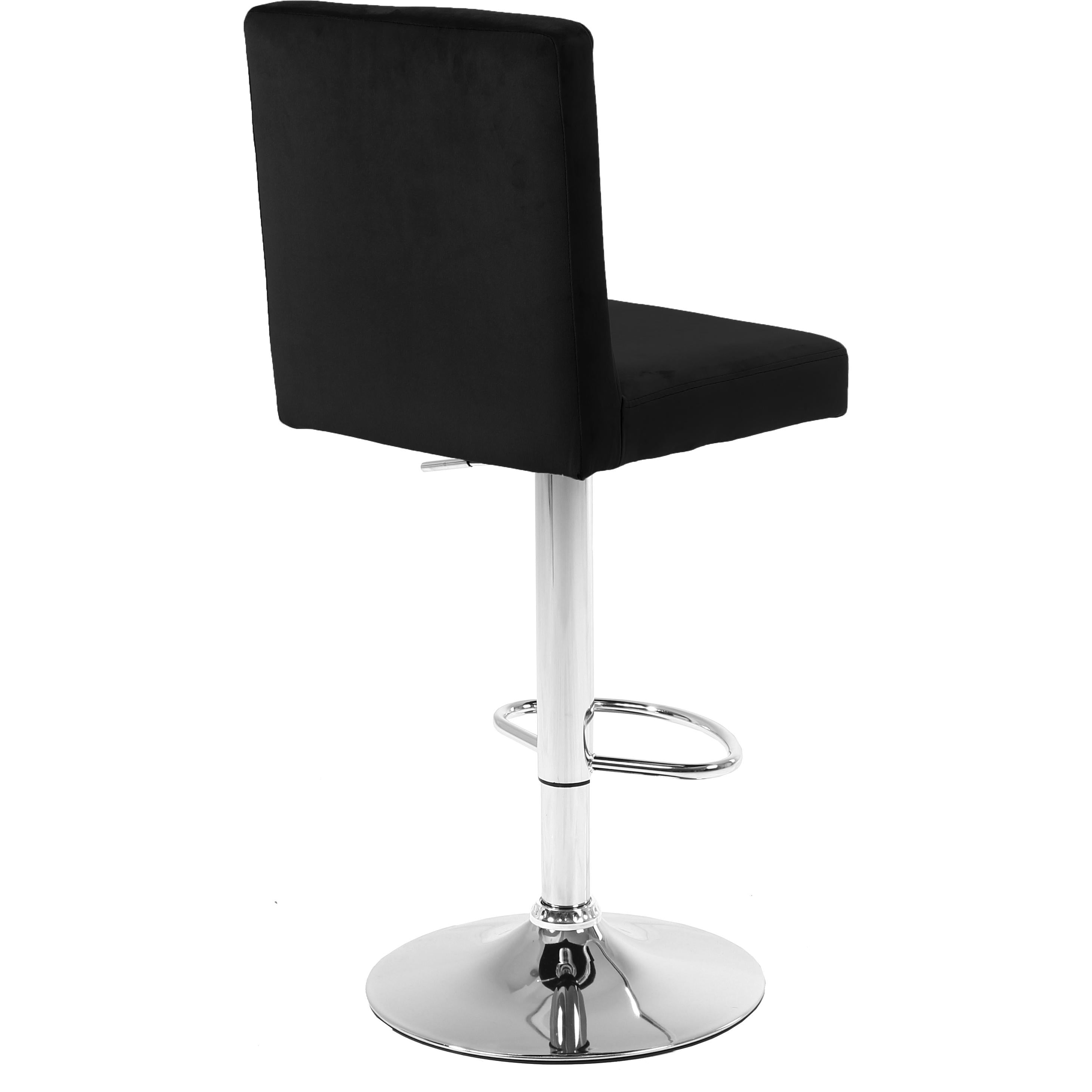 Meridian Joel Black Velvet Adjustable Stool