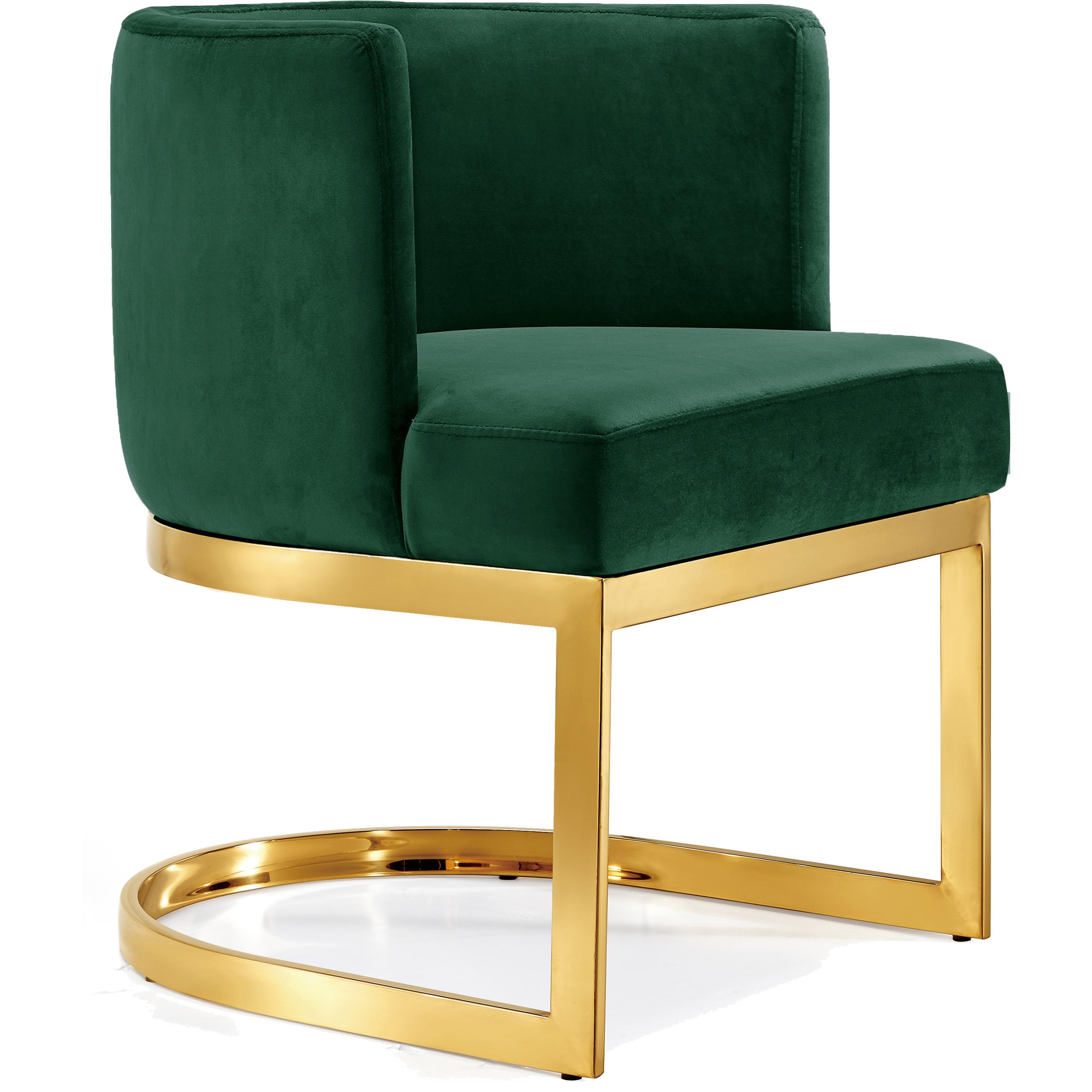Meridian Gianna Green Velvet Dining Chair