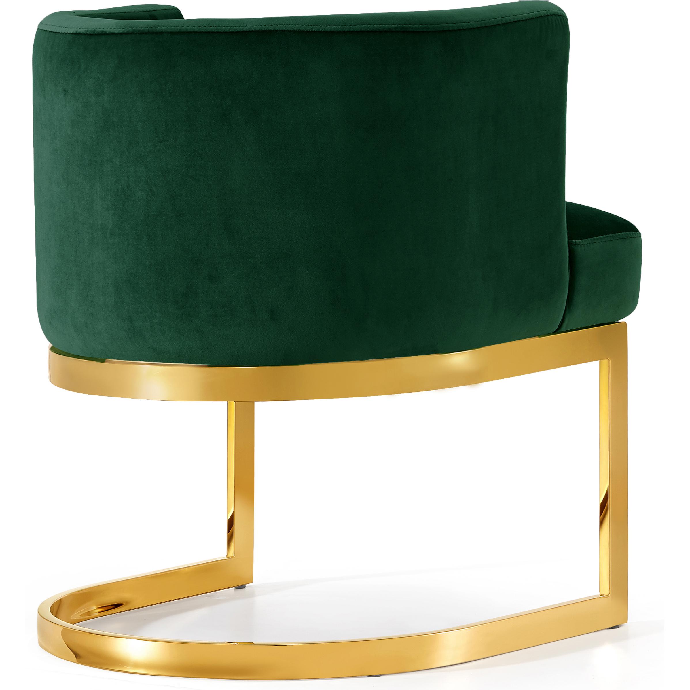 Meridian Gianna Green Velvet Dining Chair