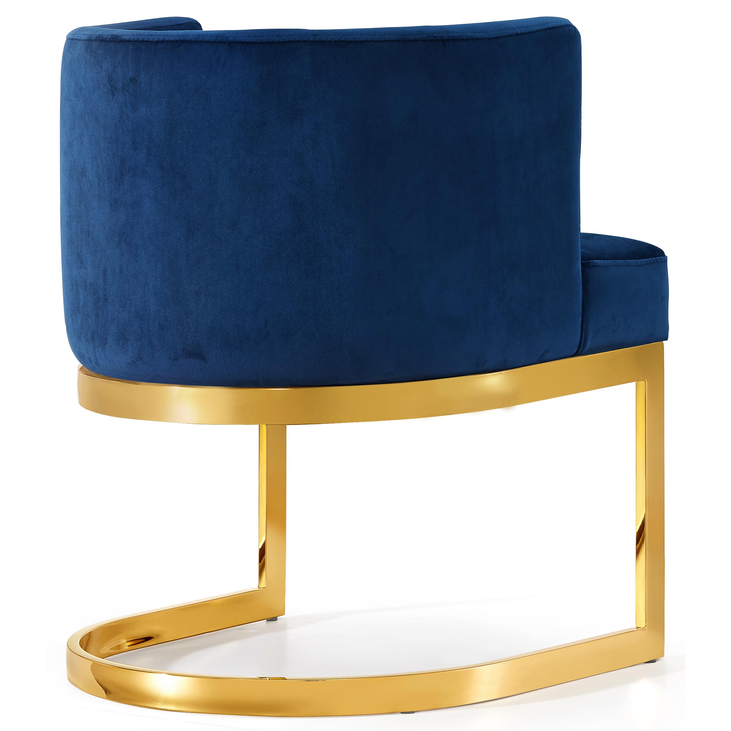 Meridian Gianna Navy Velvet Dining Chair