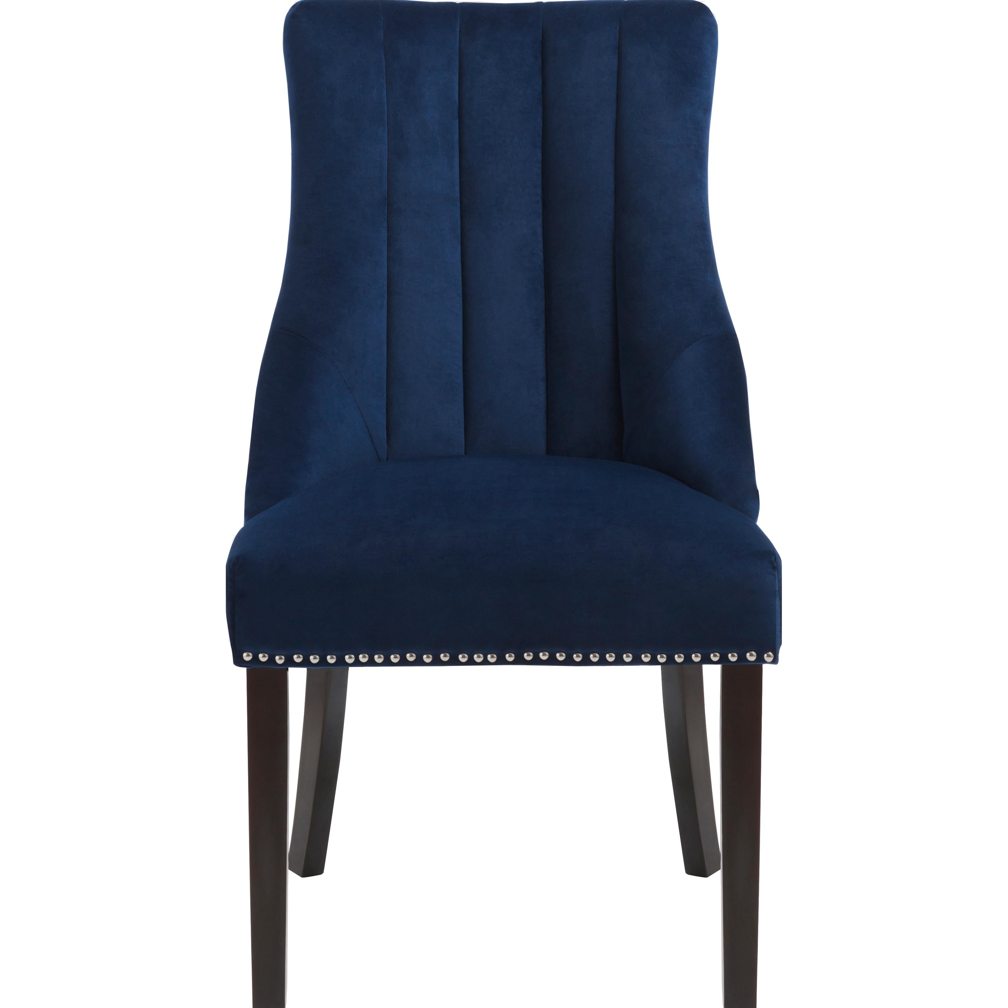 Meridian Oxford Navy Velvet Dining Chair