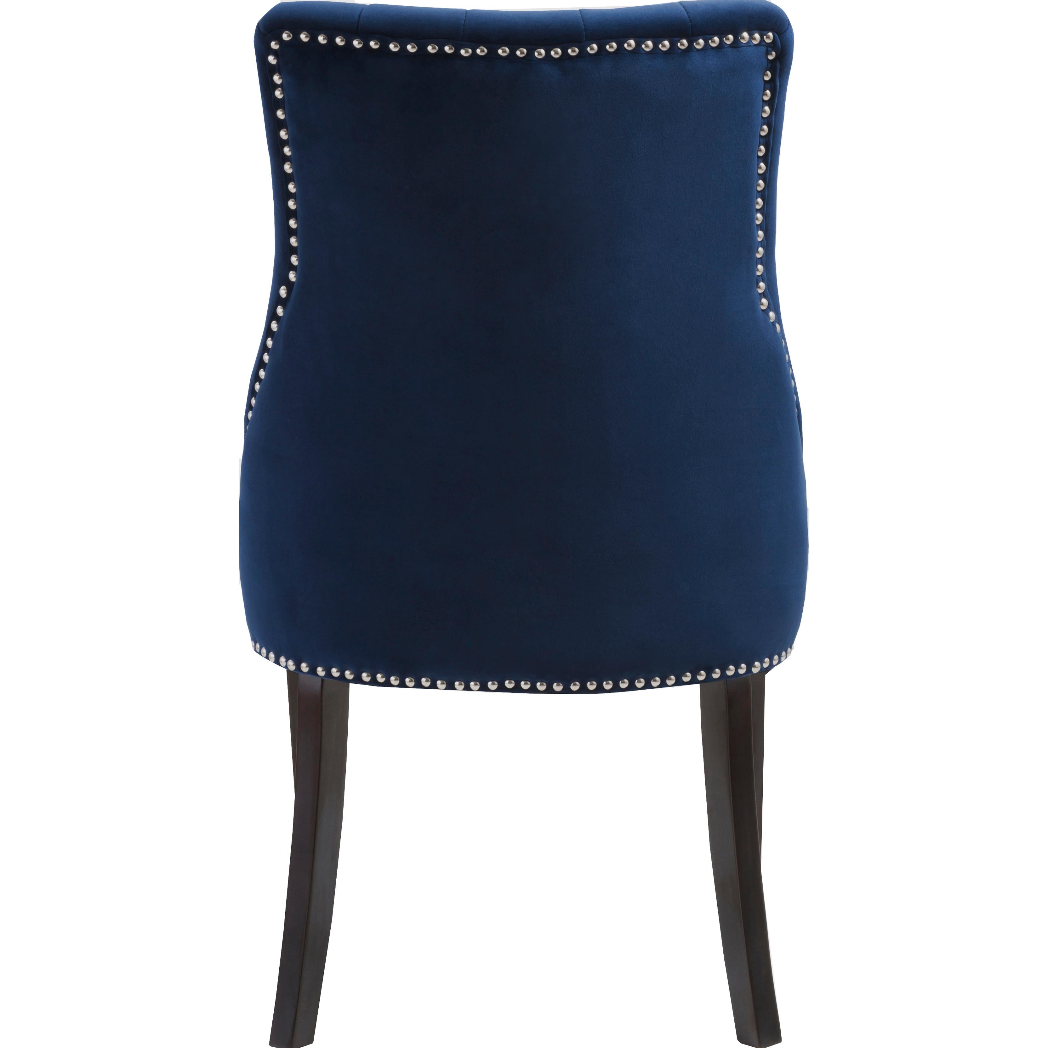 Meridian Oxford Navy Velvet Dining Chair