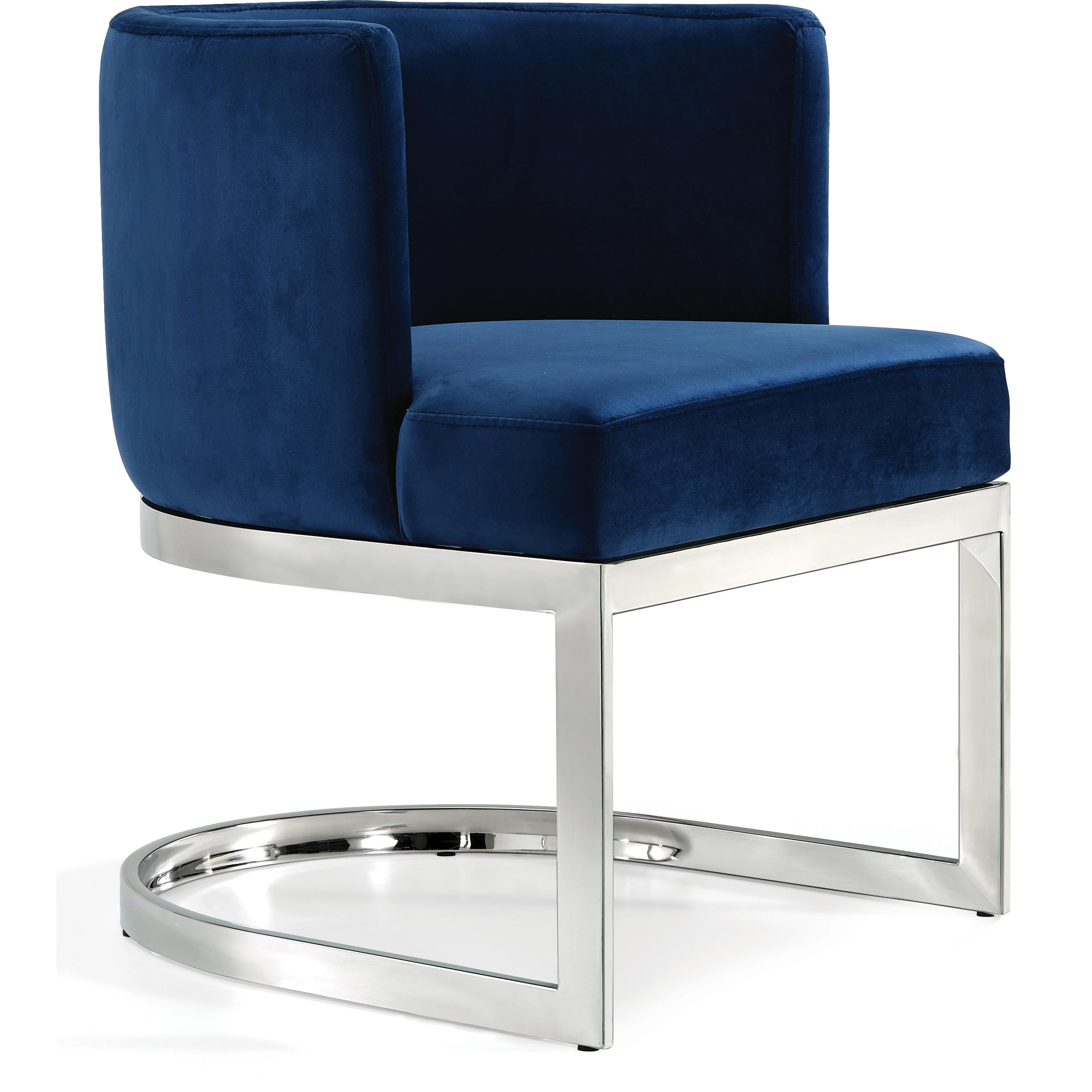 Meridian Gianna Navy Velvet Dining Chair