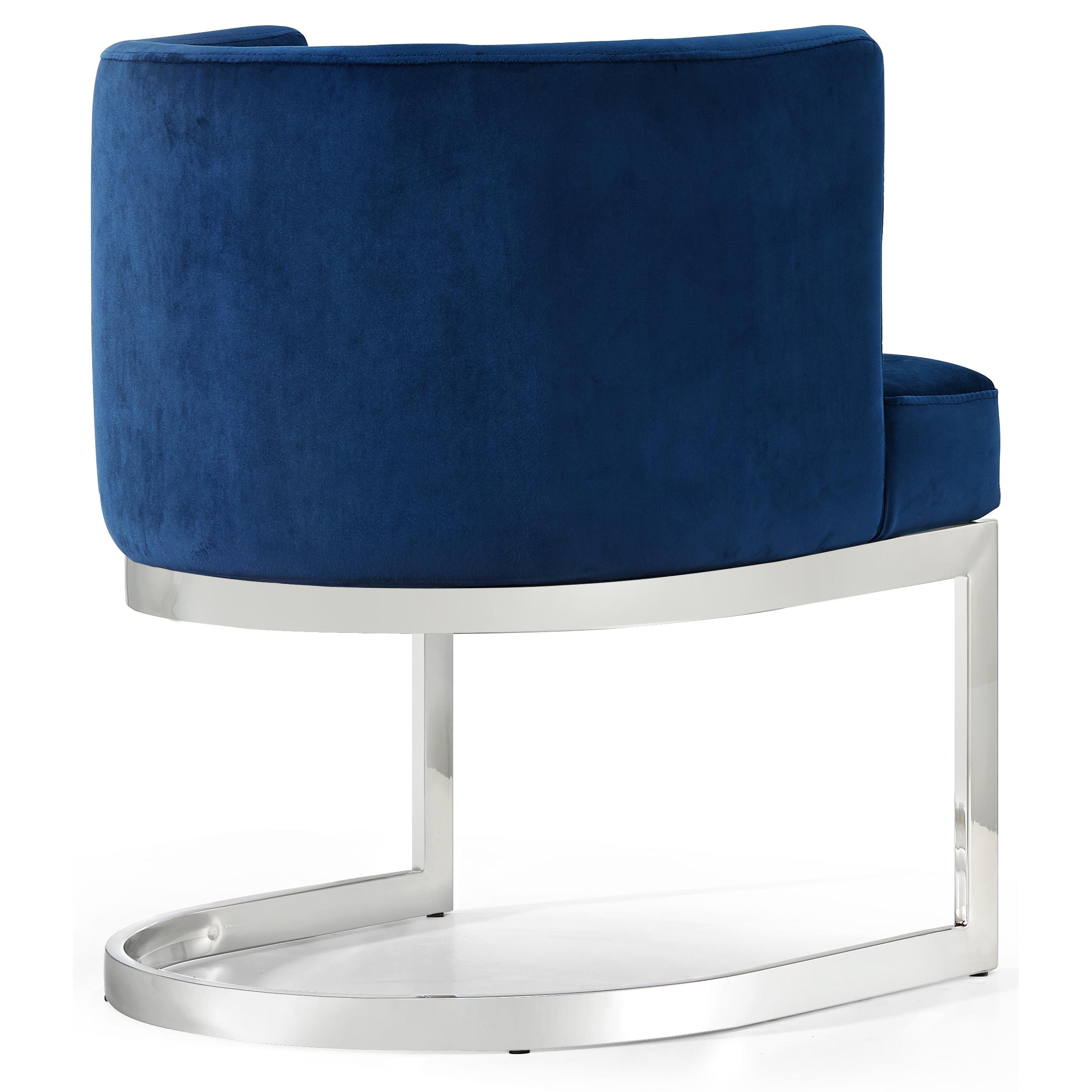 Meridian Gianna Navy Velvet Dining Chair