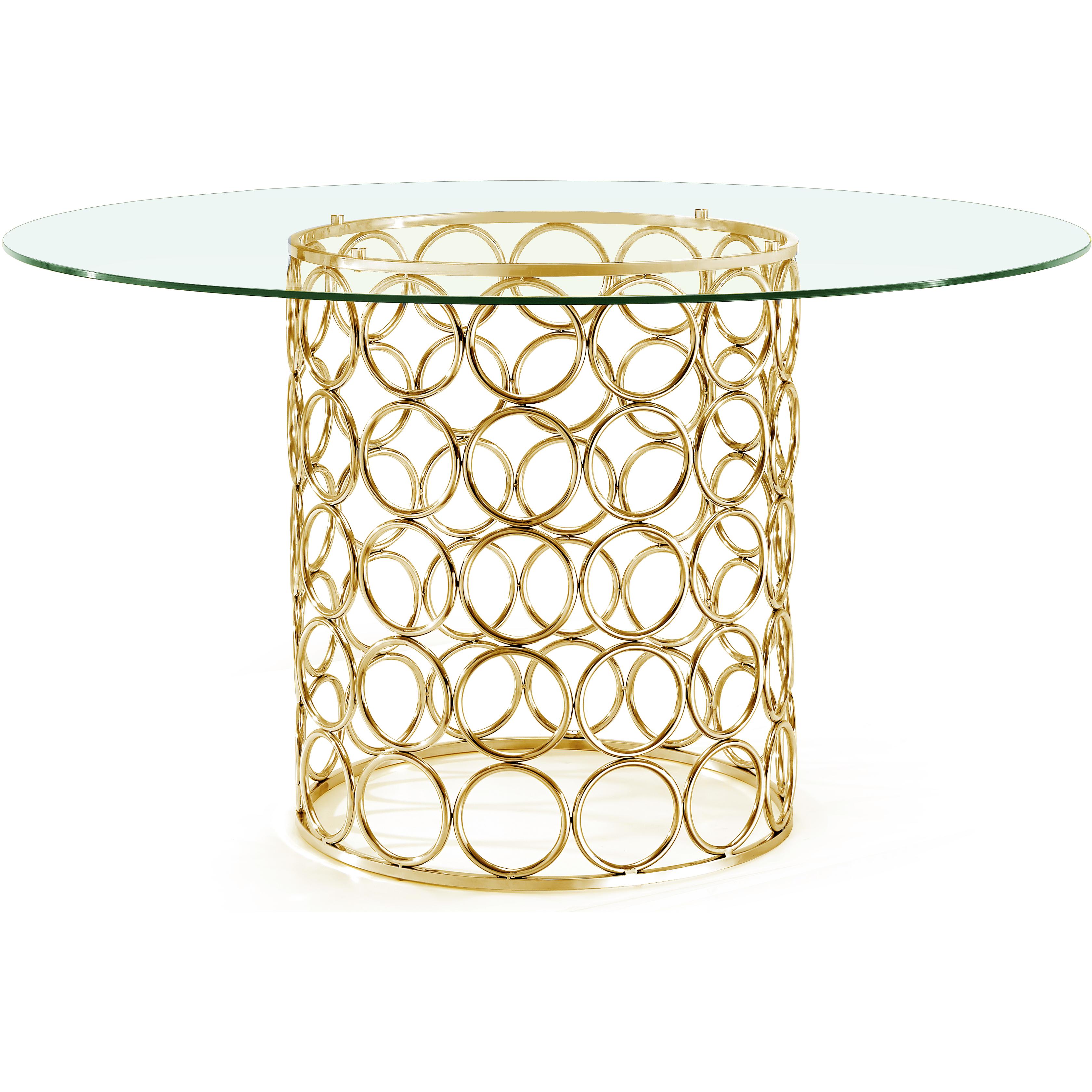 Meridian Opal Gold Dining Table