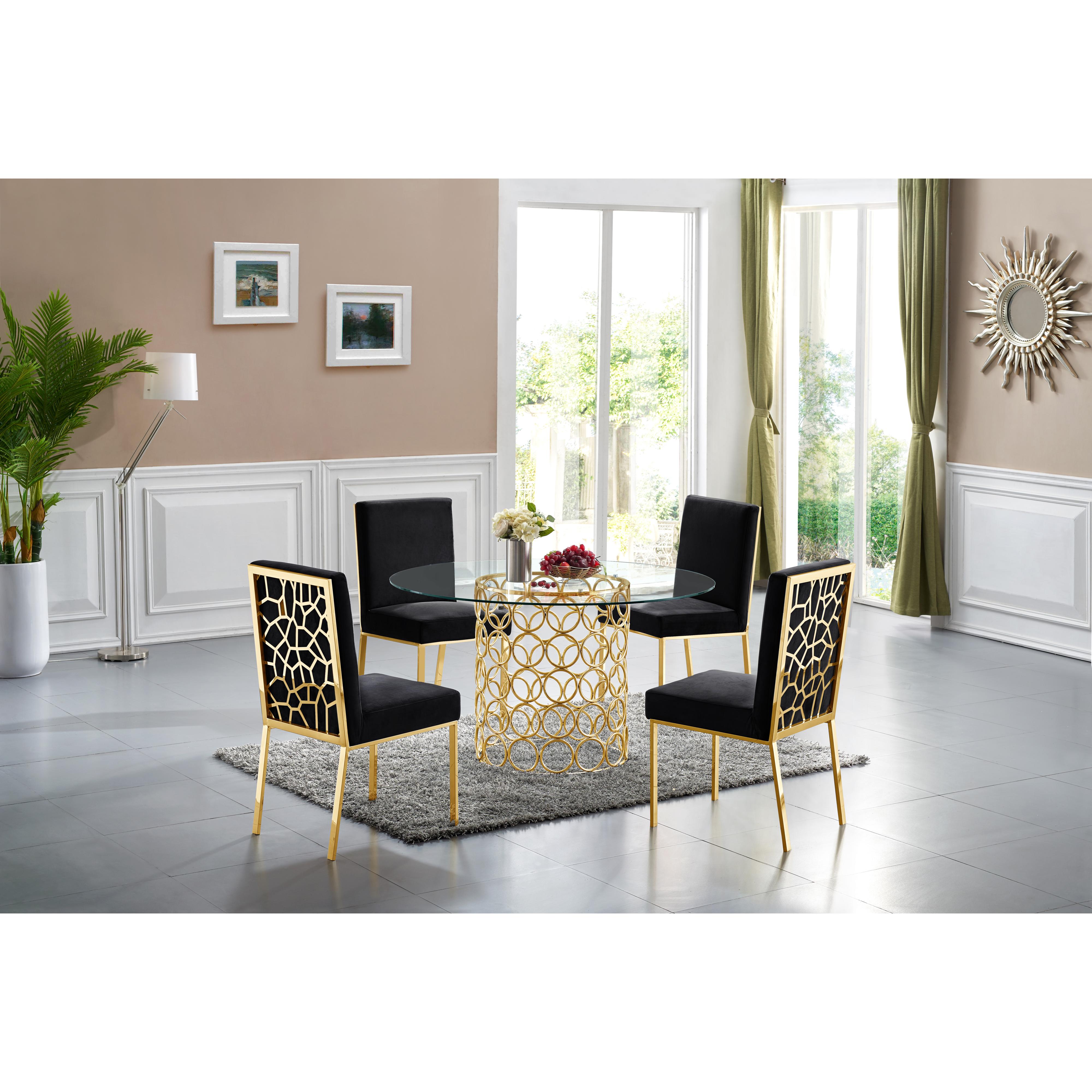 Meridian Opal Gold Dining Table