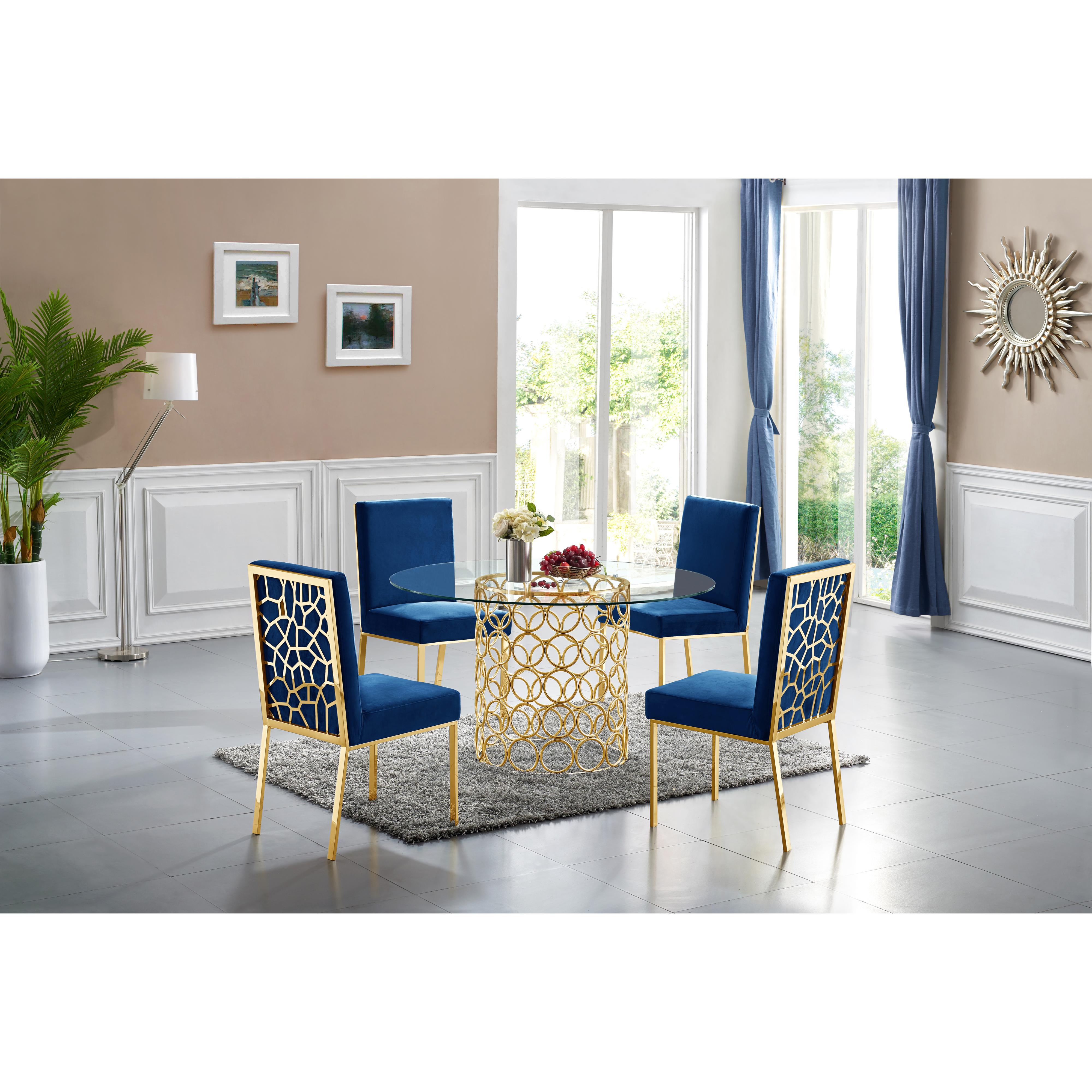 Meridian Opal Gold Dining Table