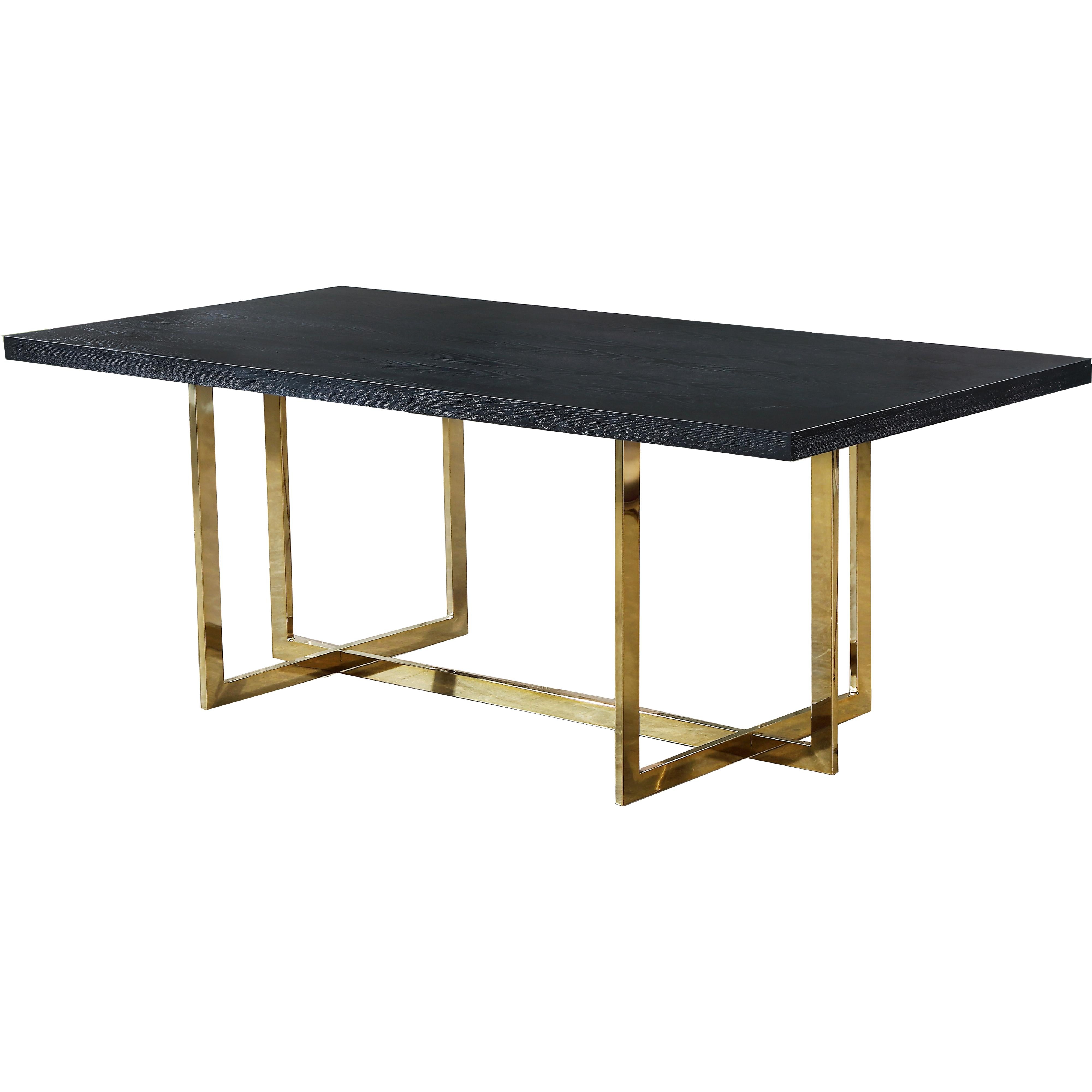 Meridian Elle Gold Dining Table