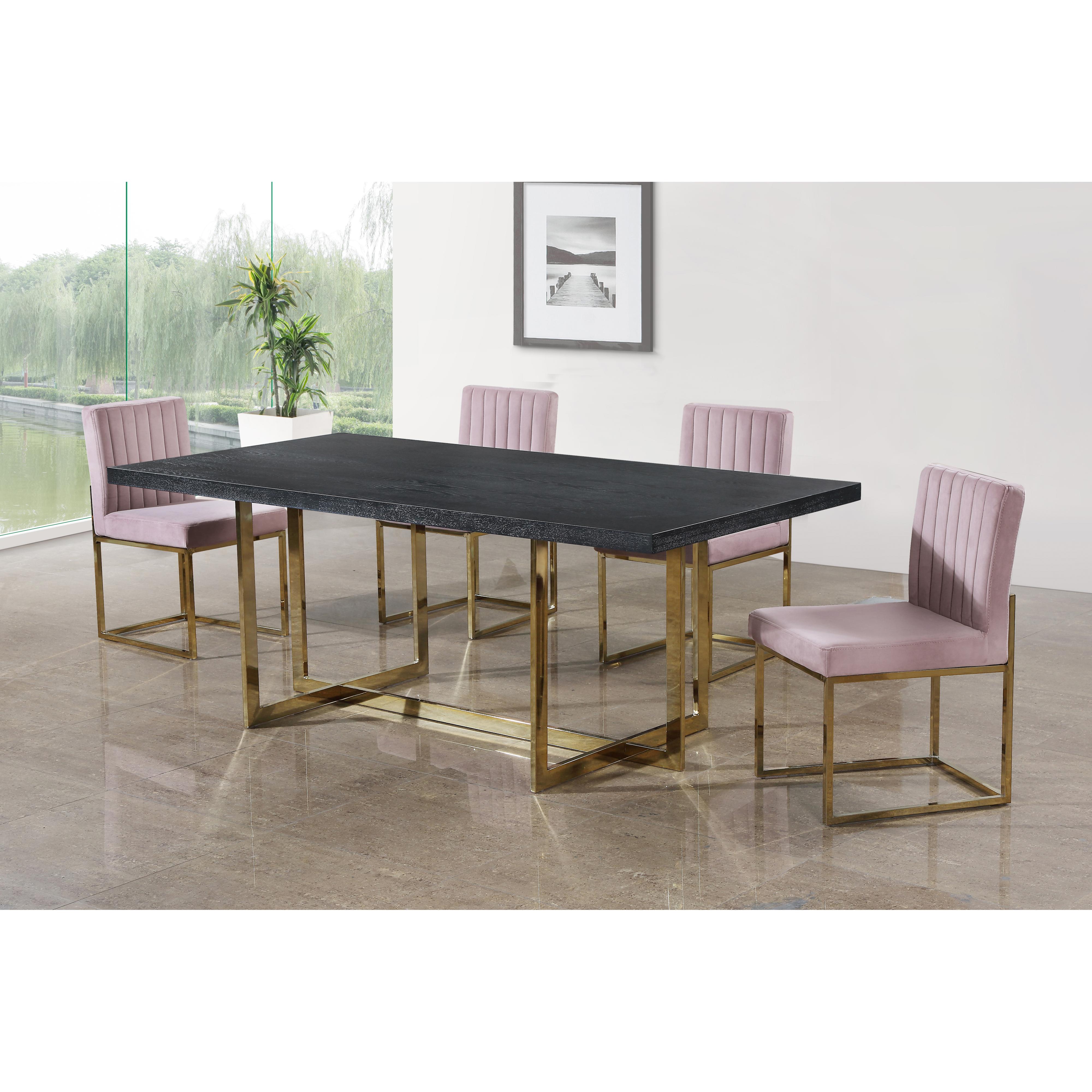 Meridian Elle Gold Dining Table