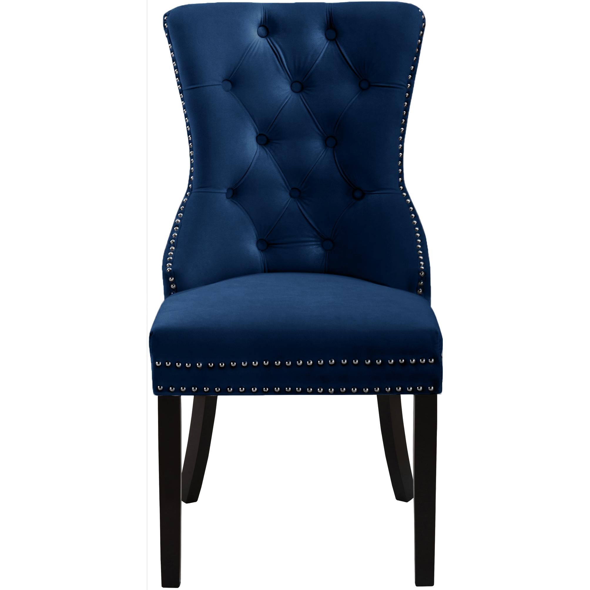Meridian Nikki Navy Velvet Dining Chair
