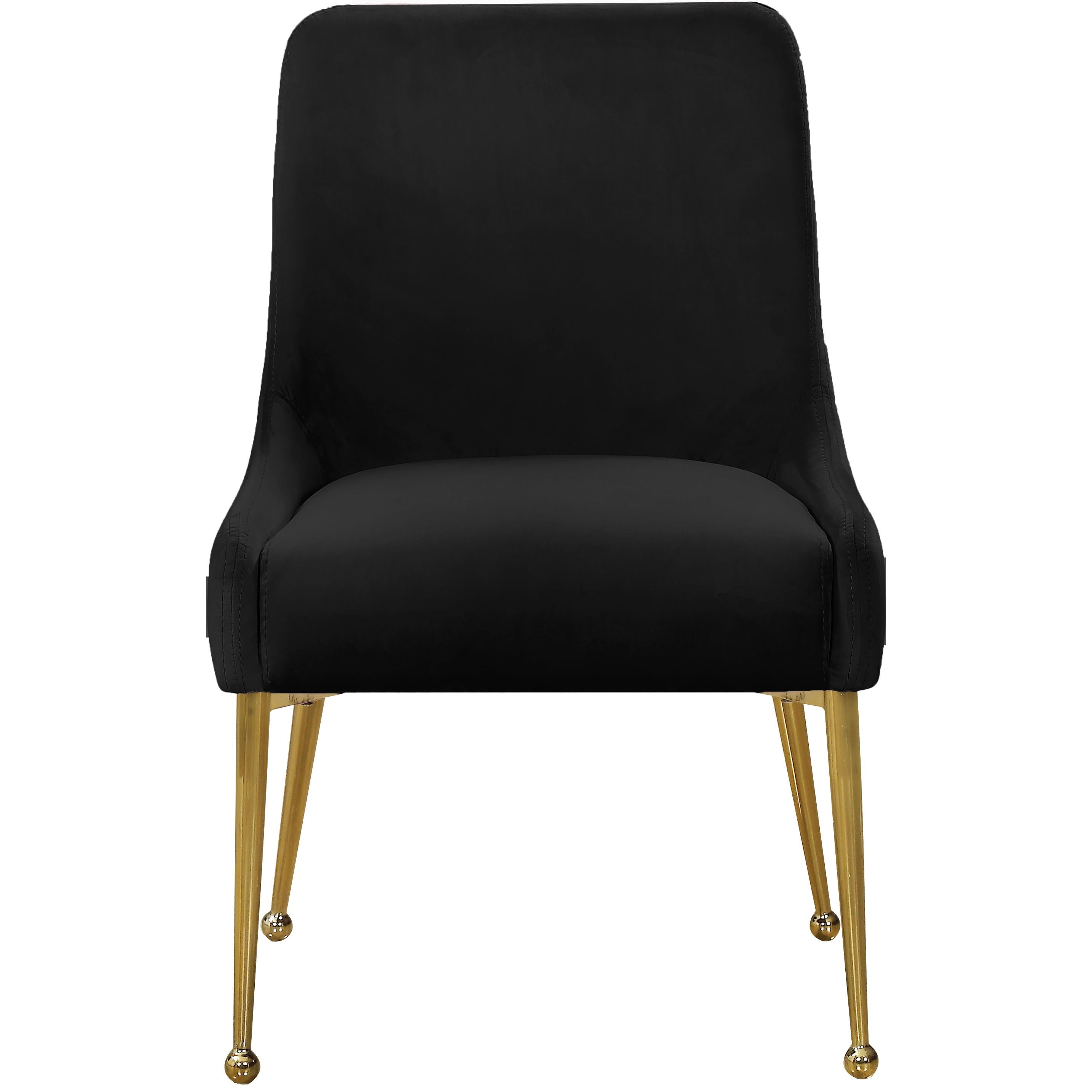 Meridian Owen Black Velvet Dining Chair