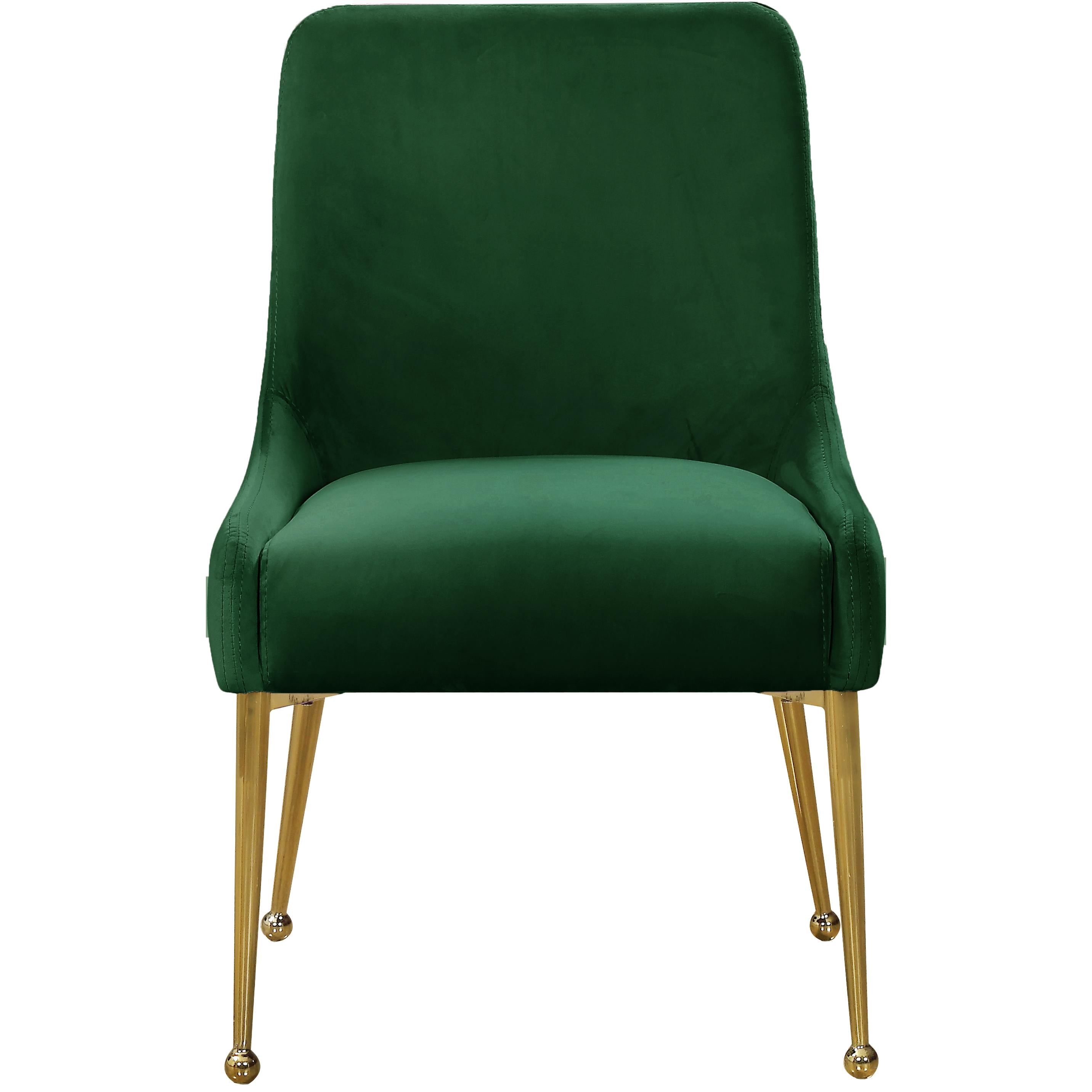 Meridian Owen Green Velvet Dining Chair