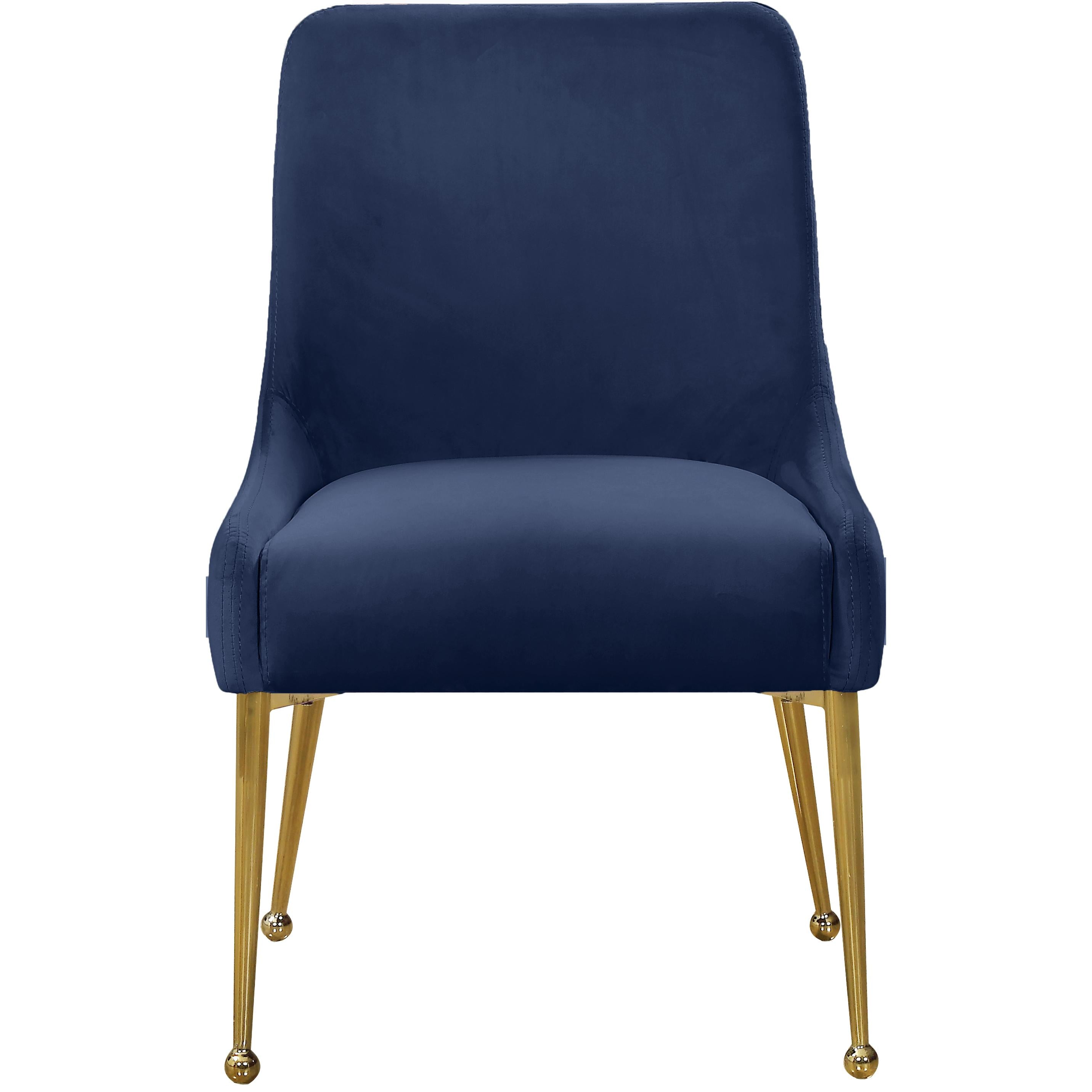 Meridian Owen Navy Velvet Dining Chair