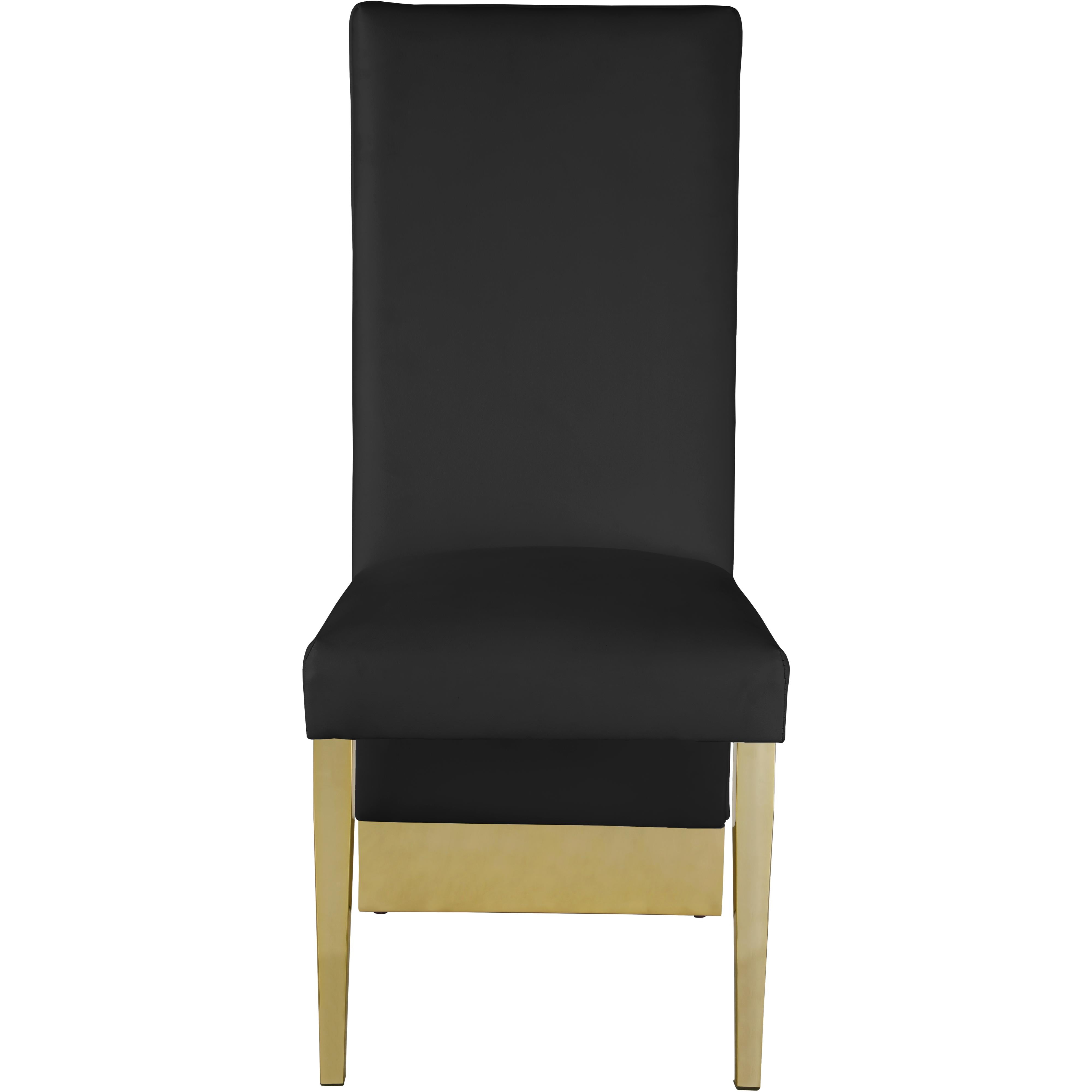 Meridian Porsha Black Vegan Leather Dining Chair