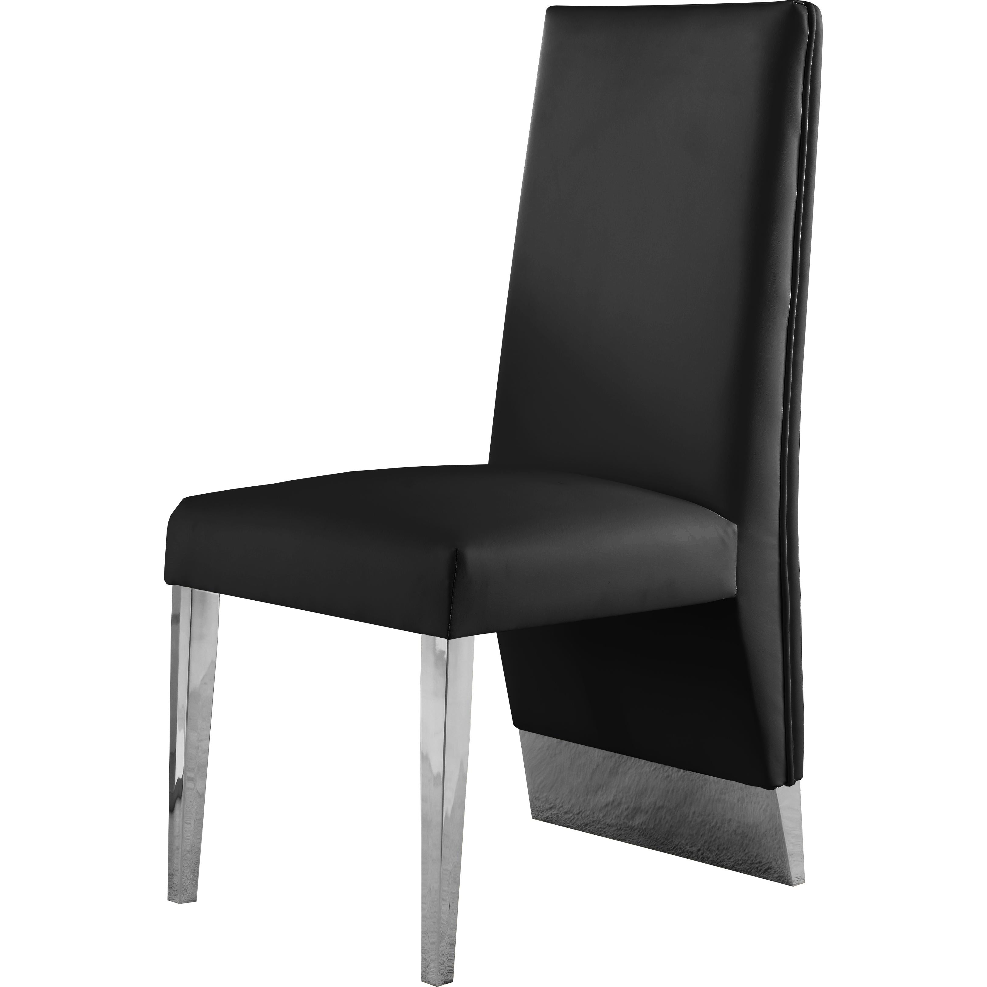 Meridian Porsha Black Vegan Leather Dining Chair
