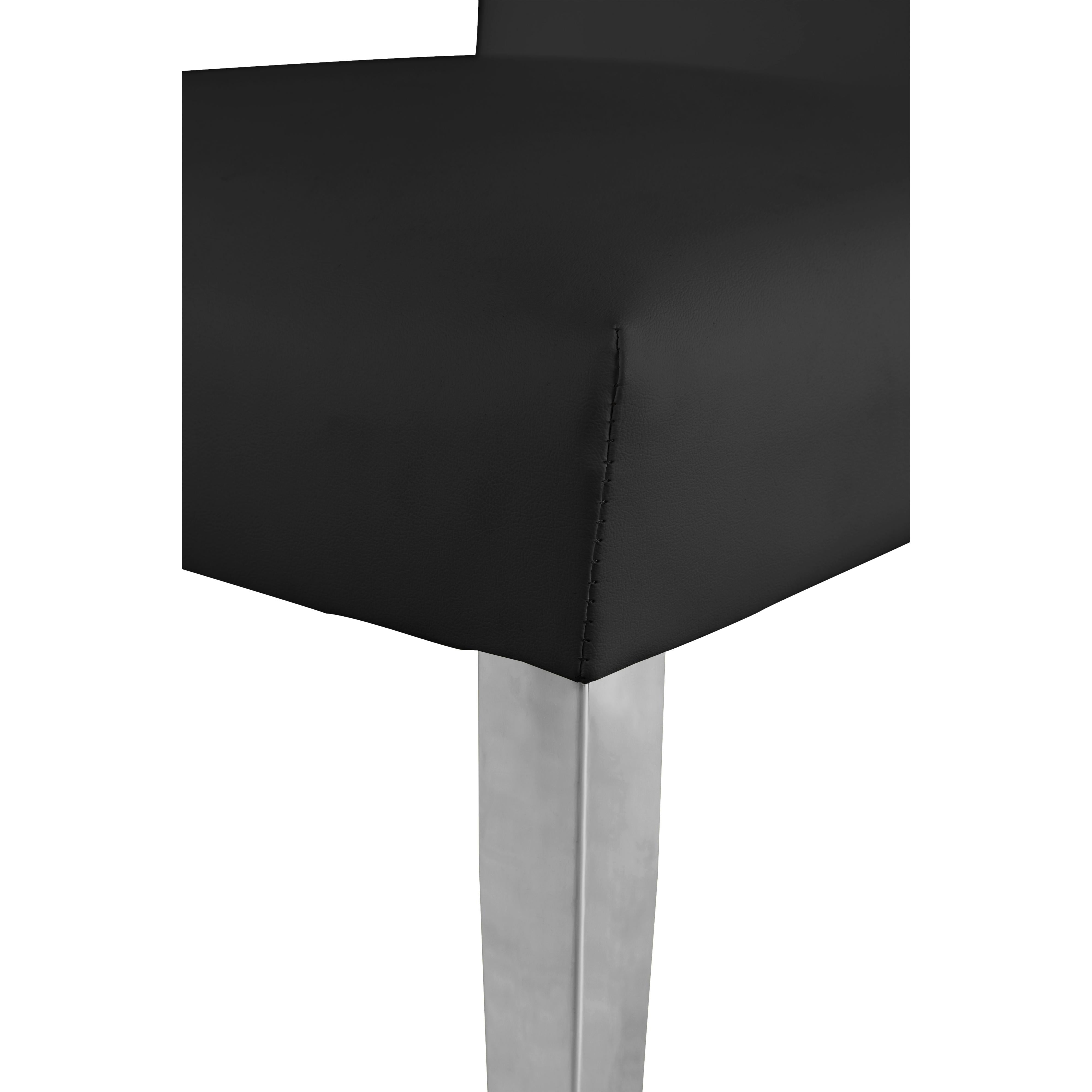 Meridian Porsha Black Vegan Leather Dining Chair