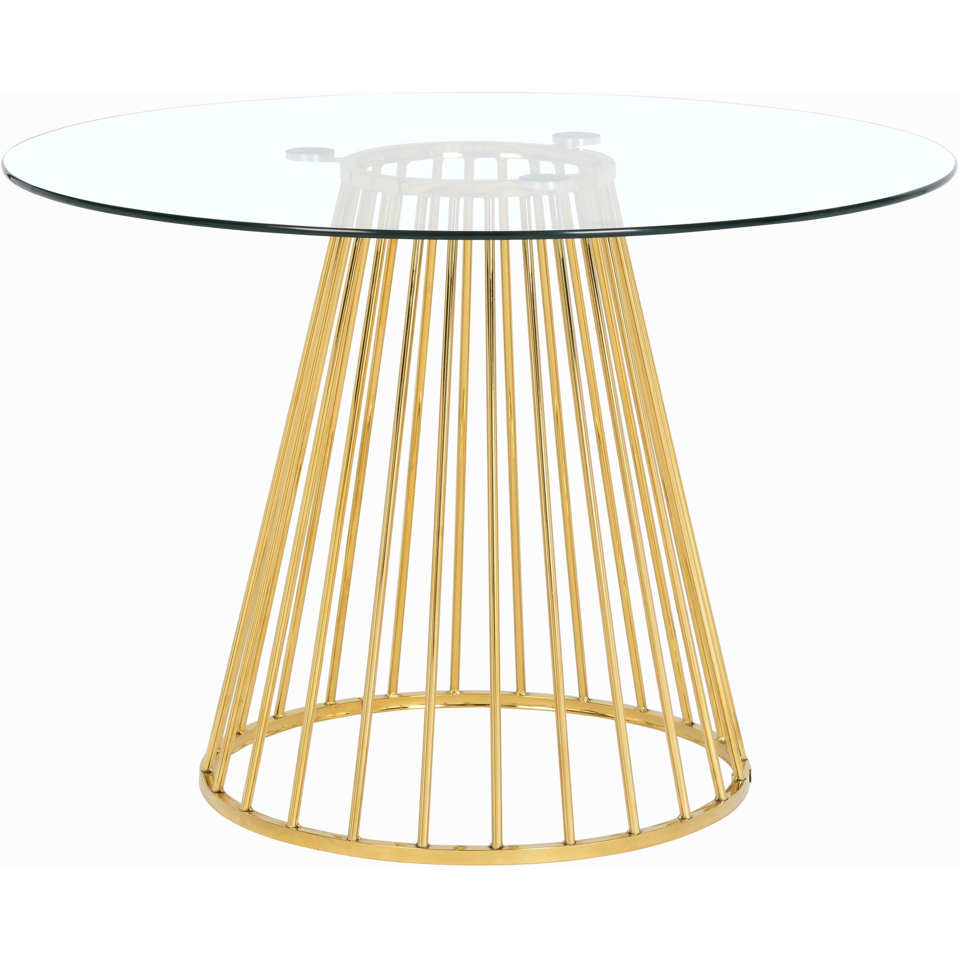 Meridian Gio Gold Dining Table