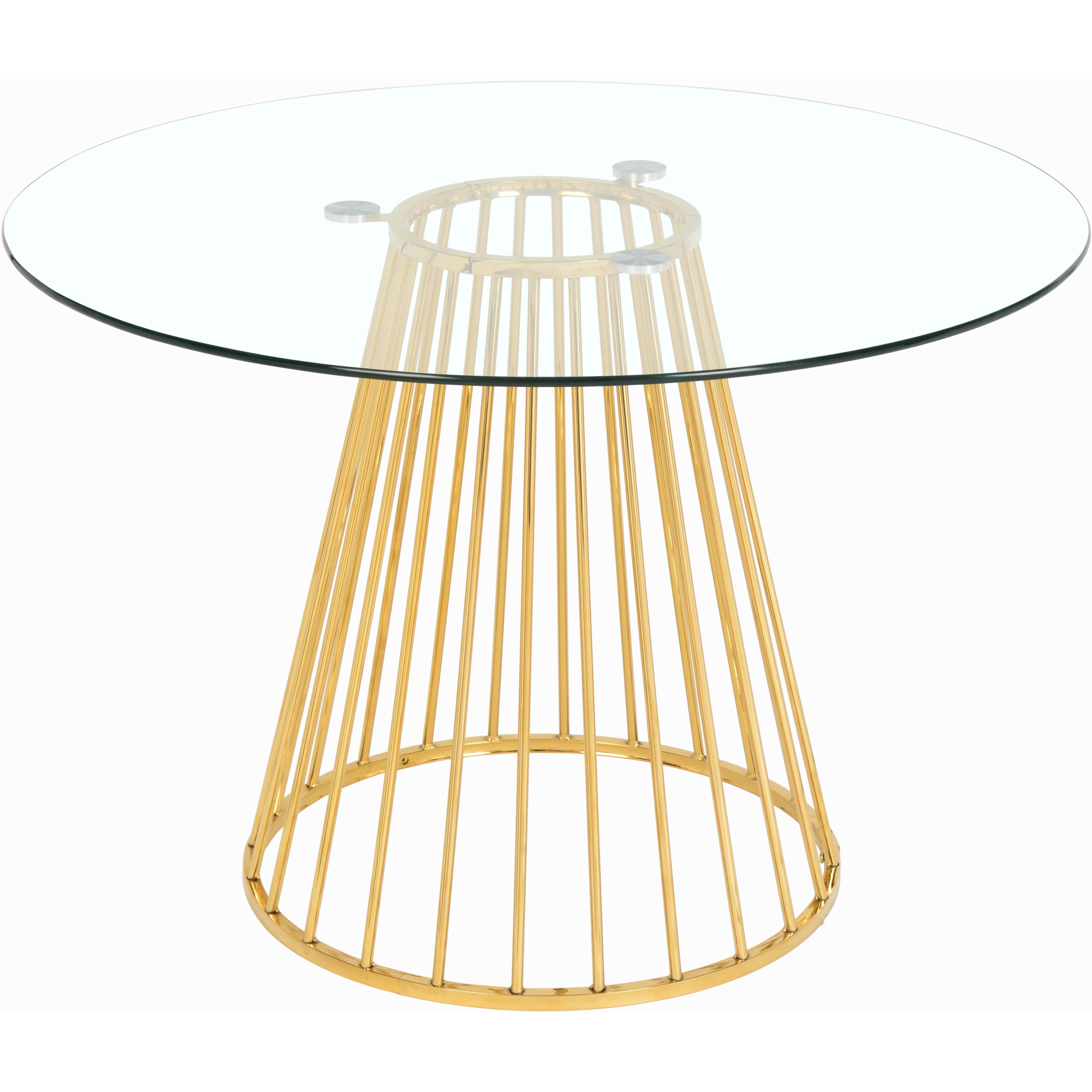 Meridian Gio Gold Dining Table