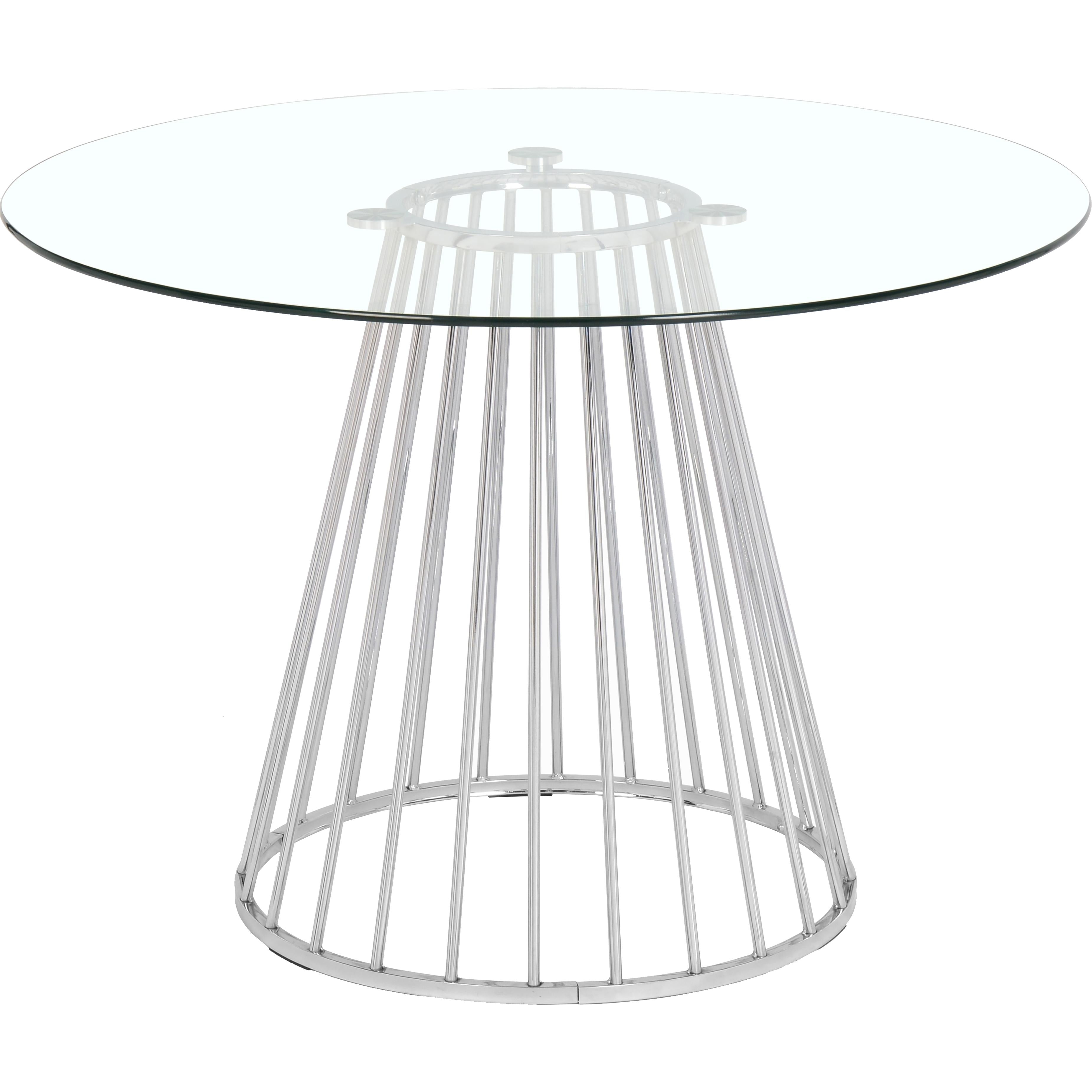 Meridian Gio Chrome Dining Table