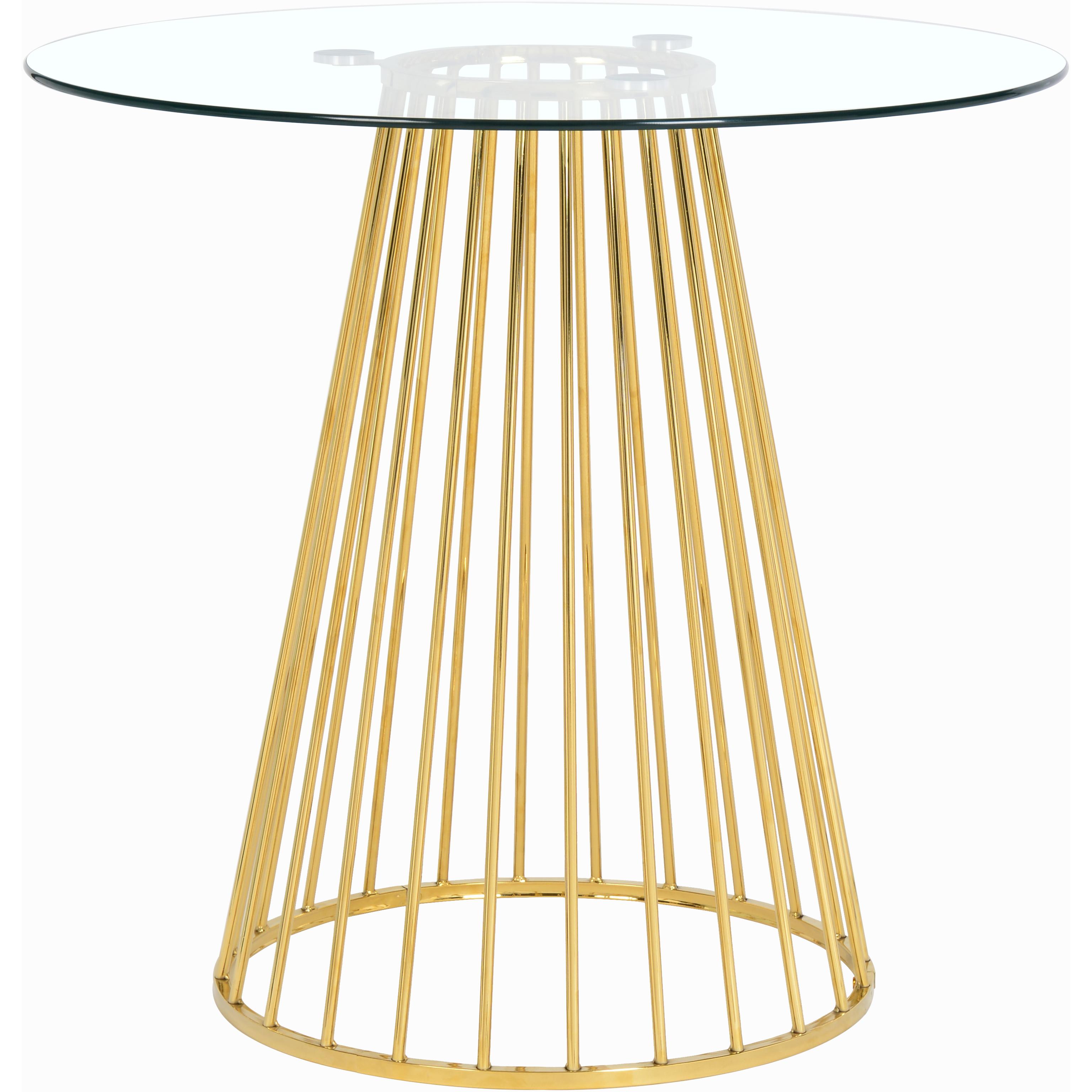 Meridian Gio Gold Counter Height Table