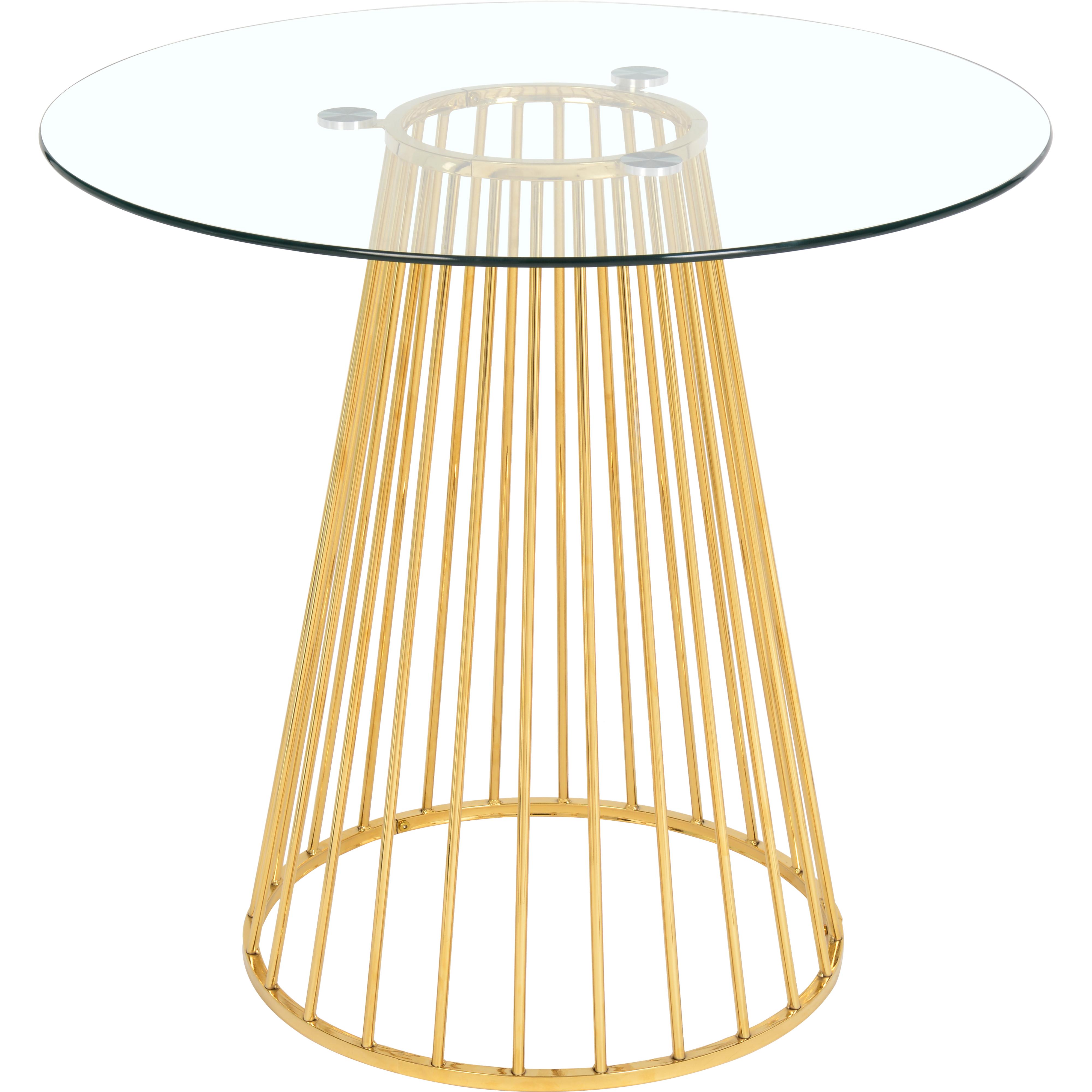 Meridian Gio Gold Counter Height Table