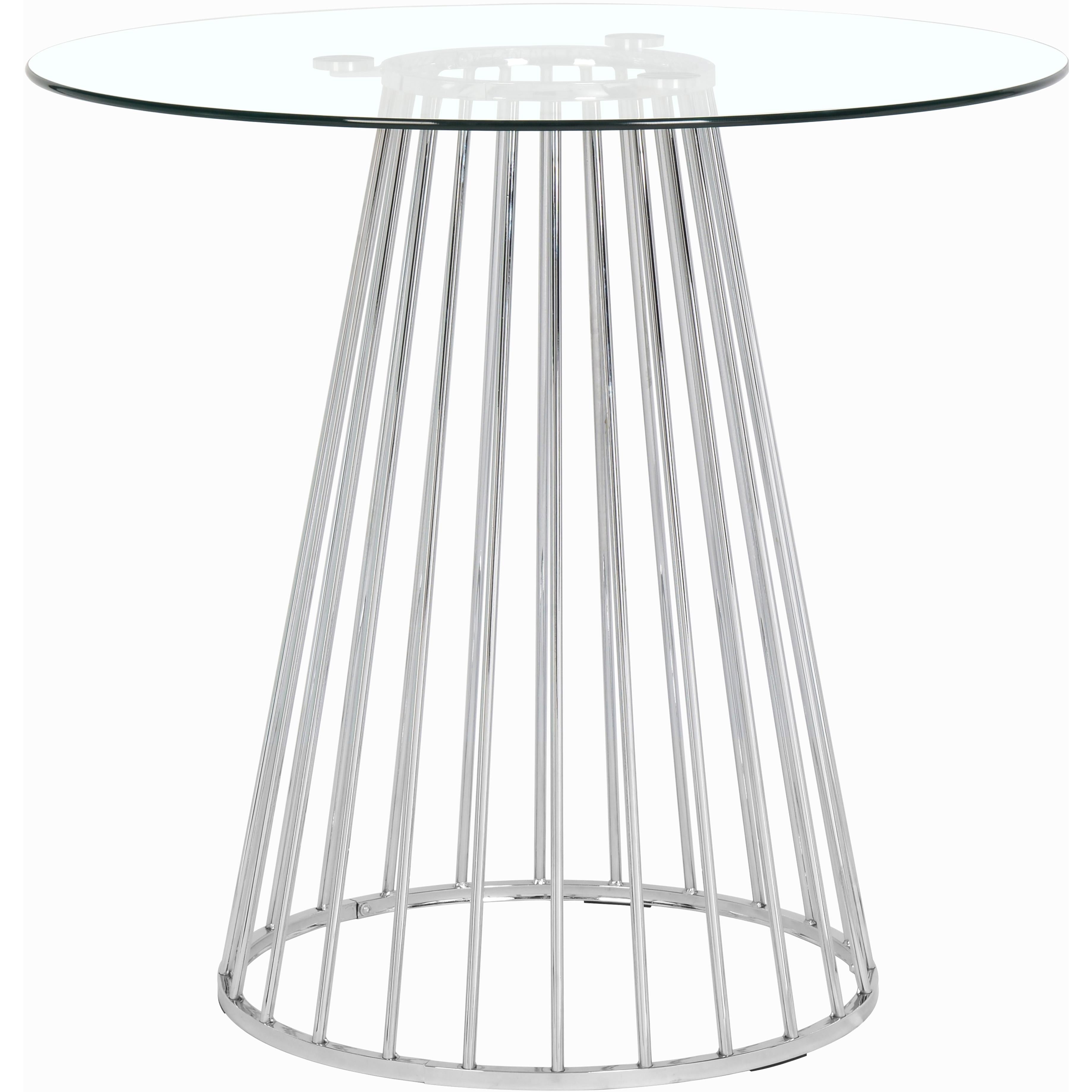Meridian Gio Chrome Counter Height Table