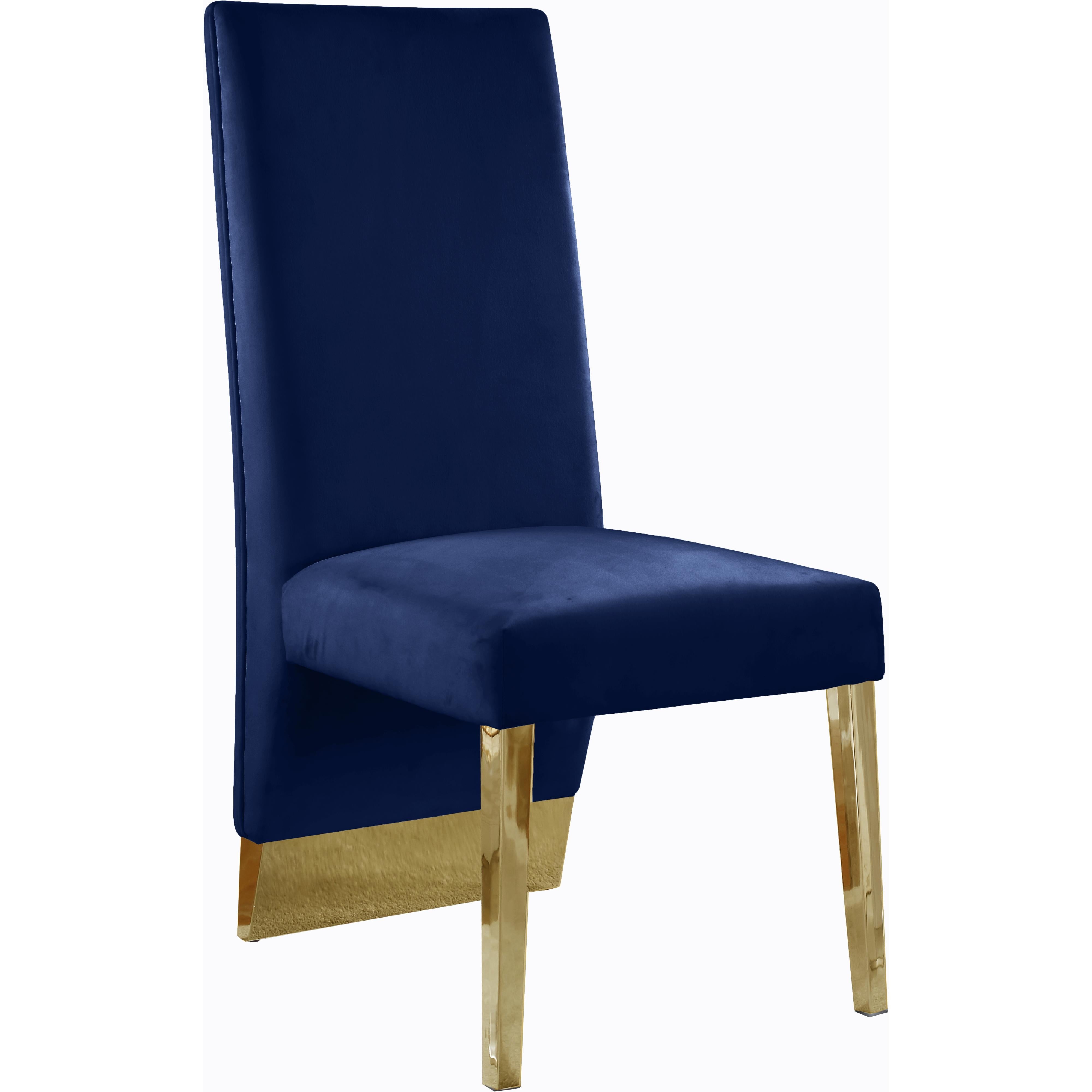 Meridian Porsha Navy Velvet Dining Chair